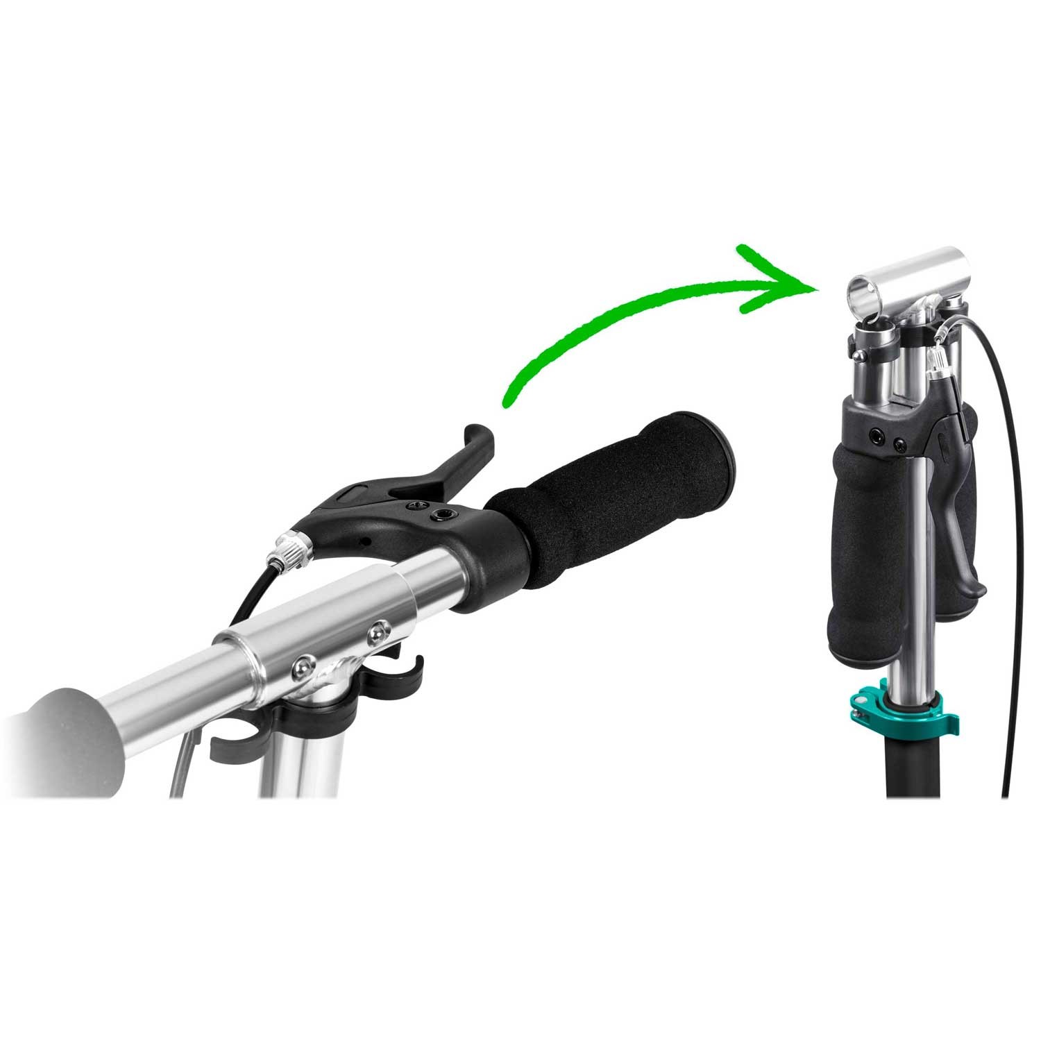 Soke City tõukeratas must ja türkiissinine - Image 11