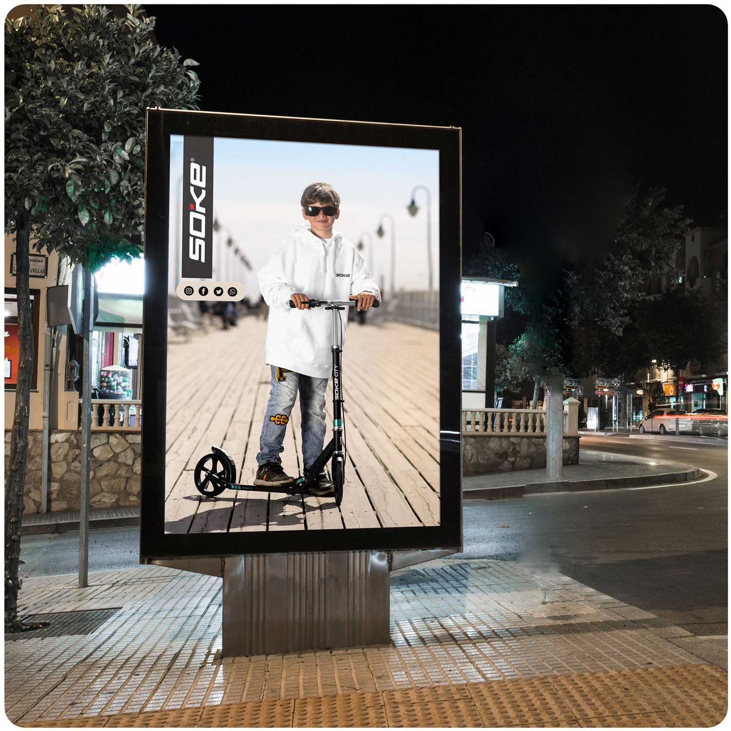 Soke City tõukeratas must ja türkiissinine - Image 7