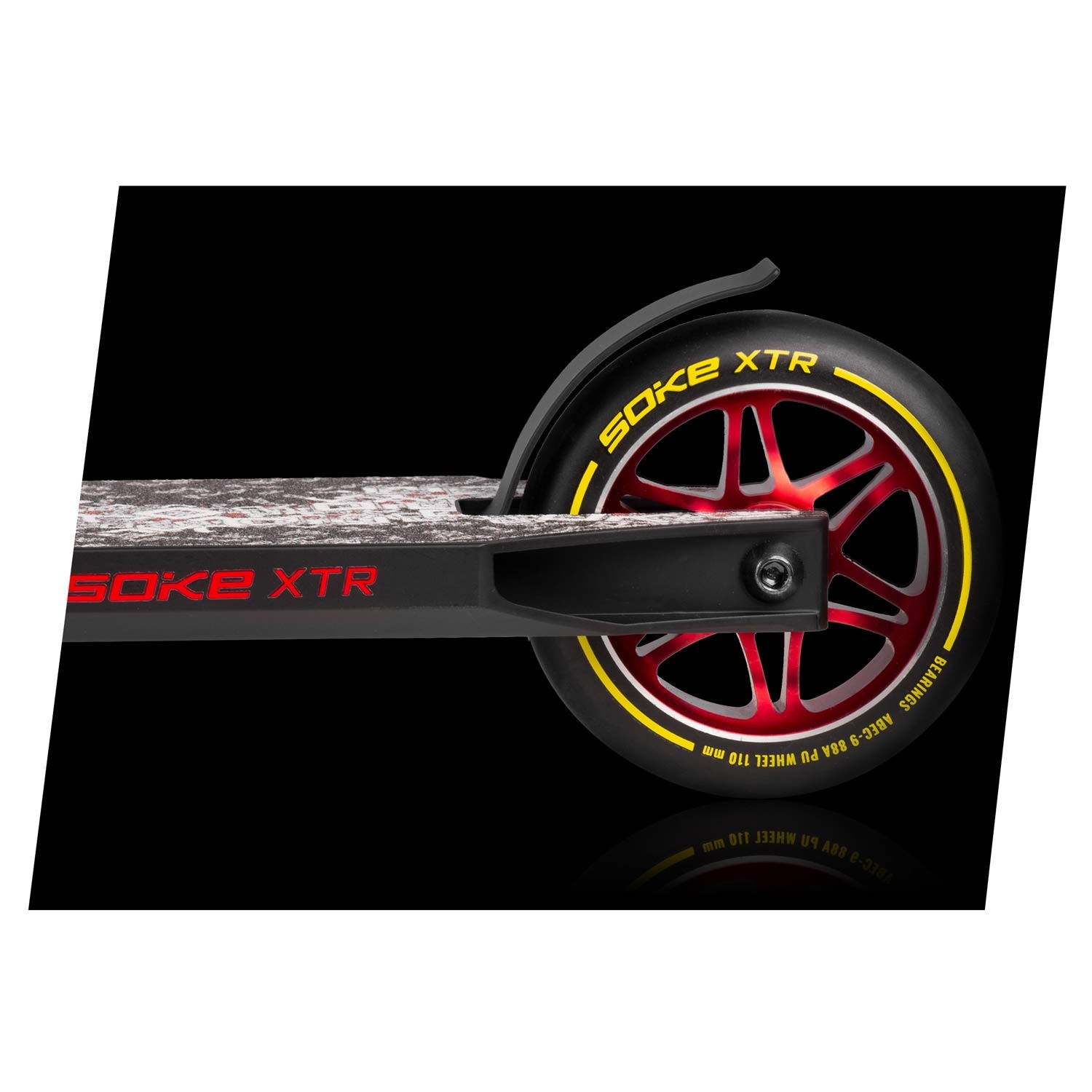 SOKE XTR trikitõukeratas must ja kollane - Image 3