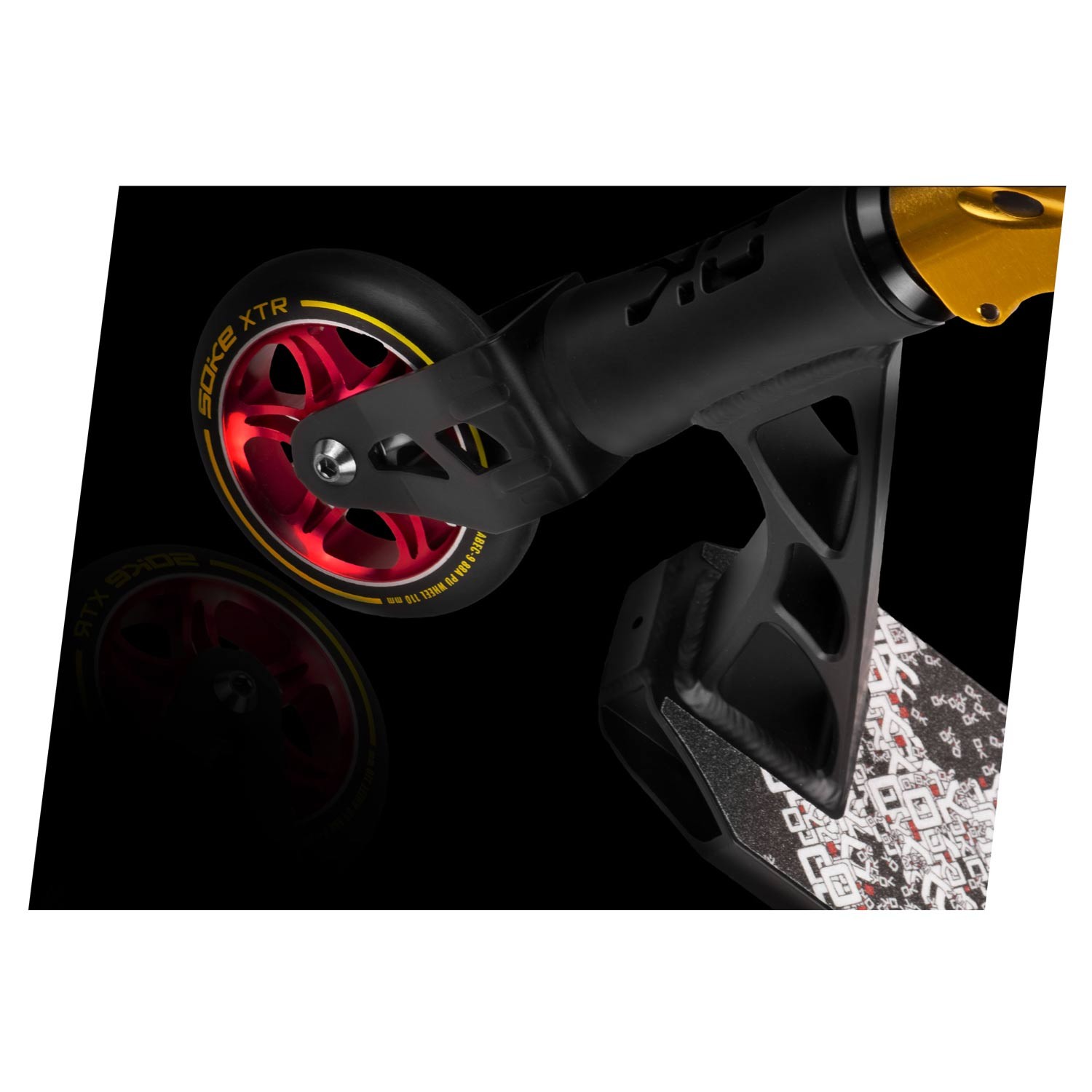 SOKE XTR trikitõukeratas must ja kollane - Image 8