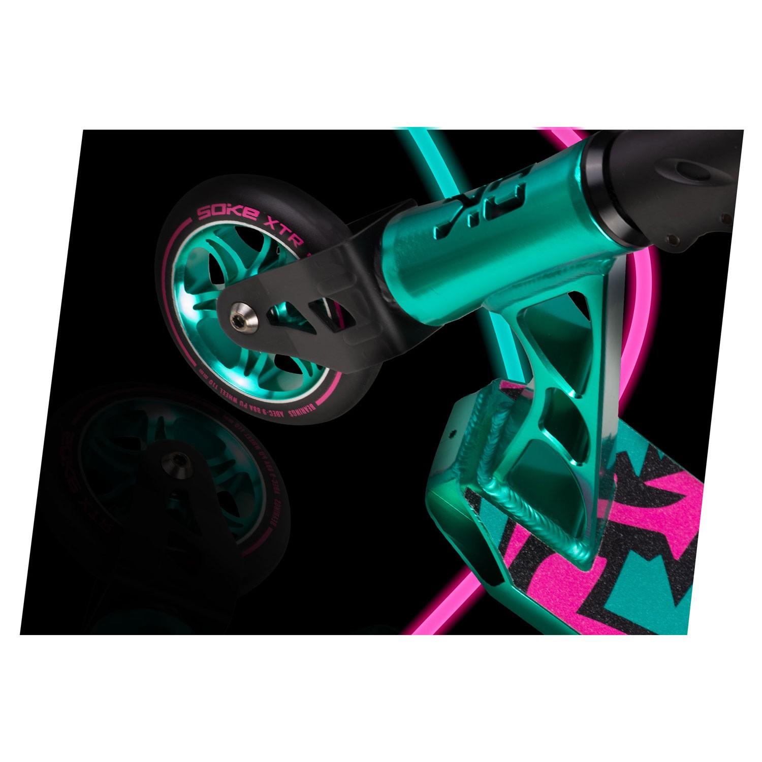 SOKE XTR trikitõukeratas türkiissinine roosa - Image 8