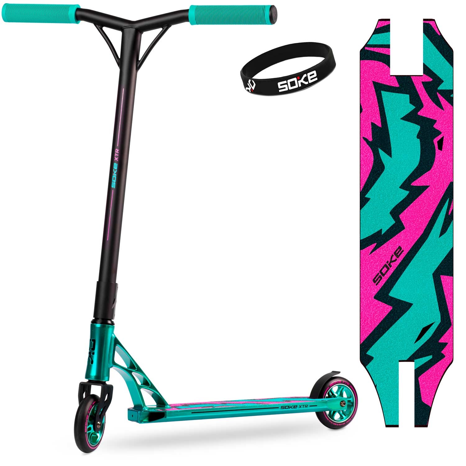 SOKE XTR trikitõukeratas türkiissinine roosa