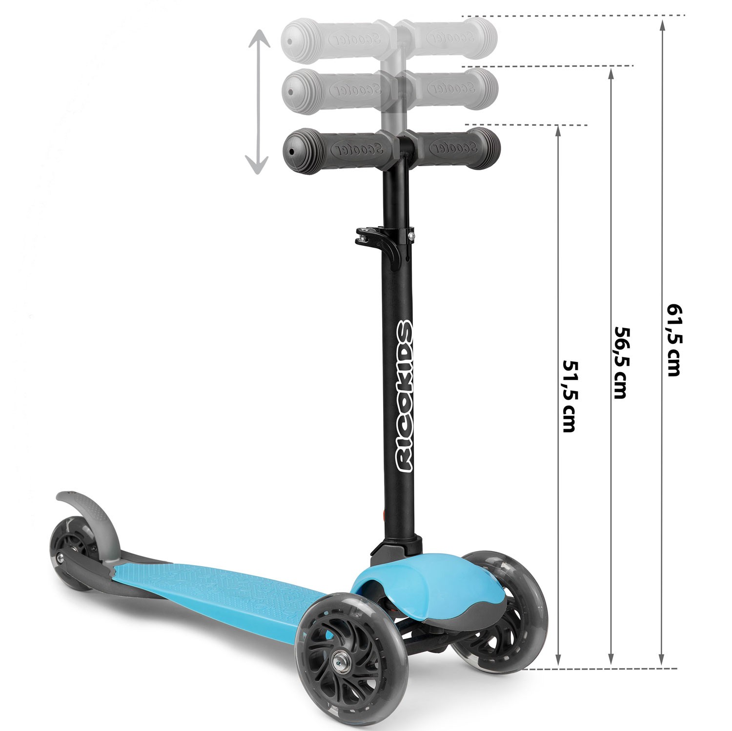 Ricokids Loco kolmerattaline tõukeratas - sinine - Image 13