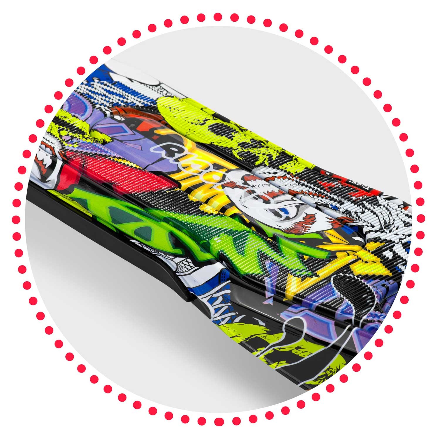 Ricokids Piko kolmerattaline tõukeratas - must värviliste mustritega - Image 6