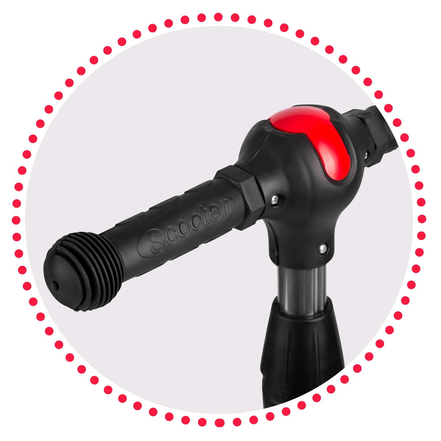 Ricokids Piko kolmerattaline tõukeratas - must värviliste mustritega - Image 7