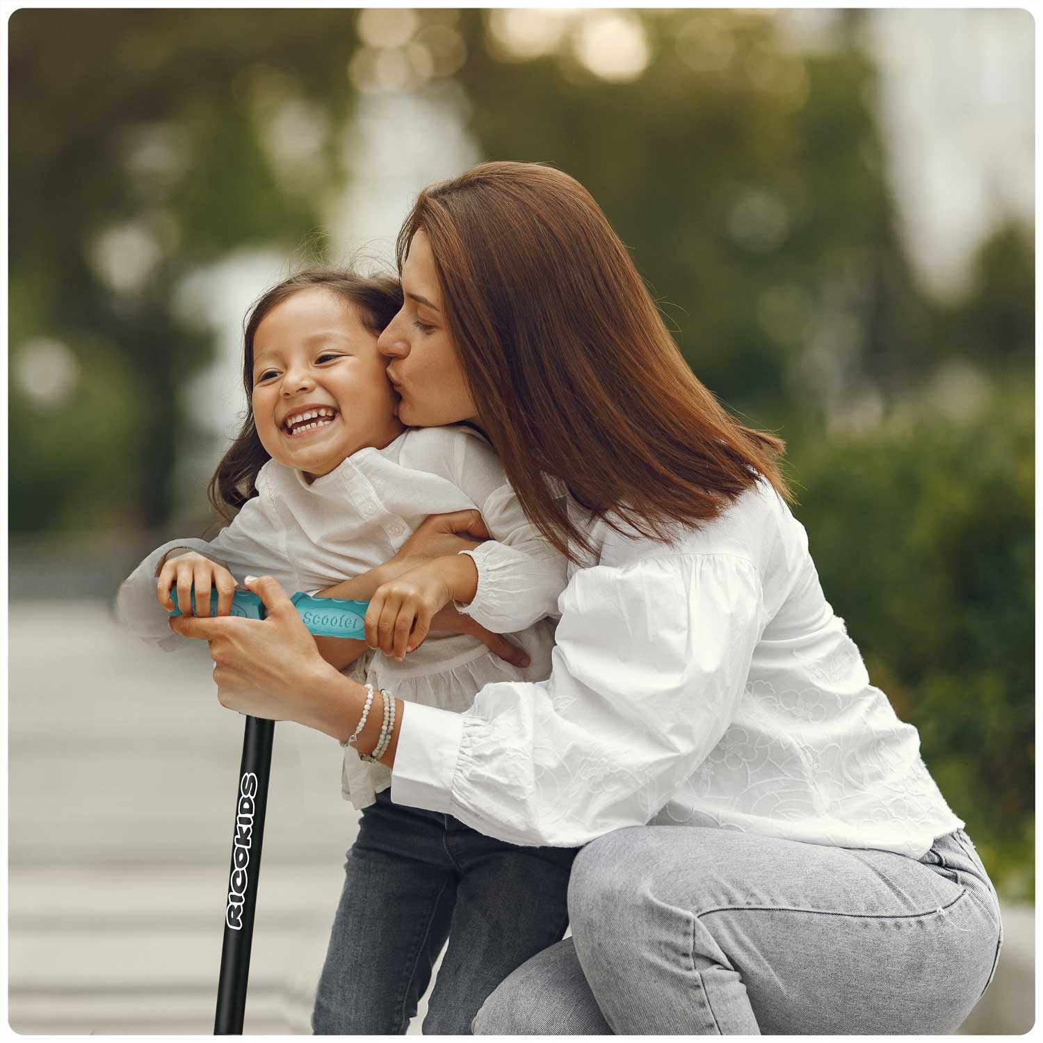 Ricokids Loco kolmerattaline tõukeratas - türkiissinine roosa - Image 9