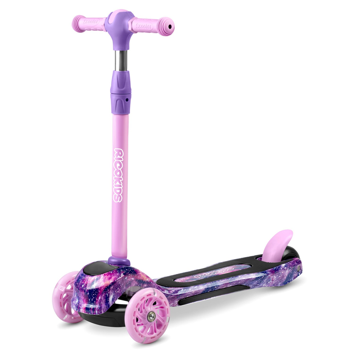 Ricokids Piko kolmerattaline tõukeratas - roosa ja lilla - Image 14