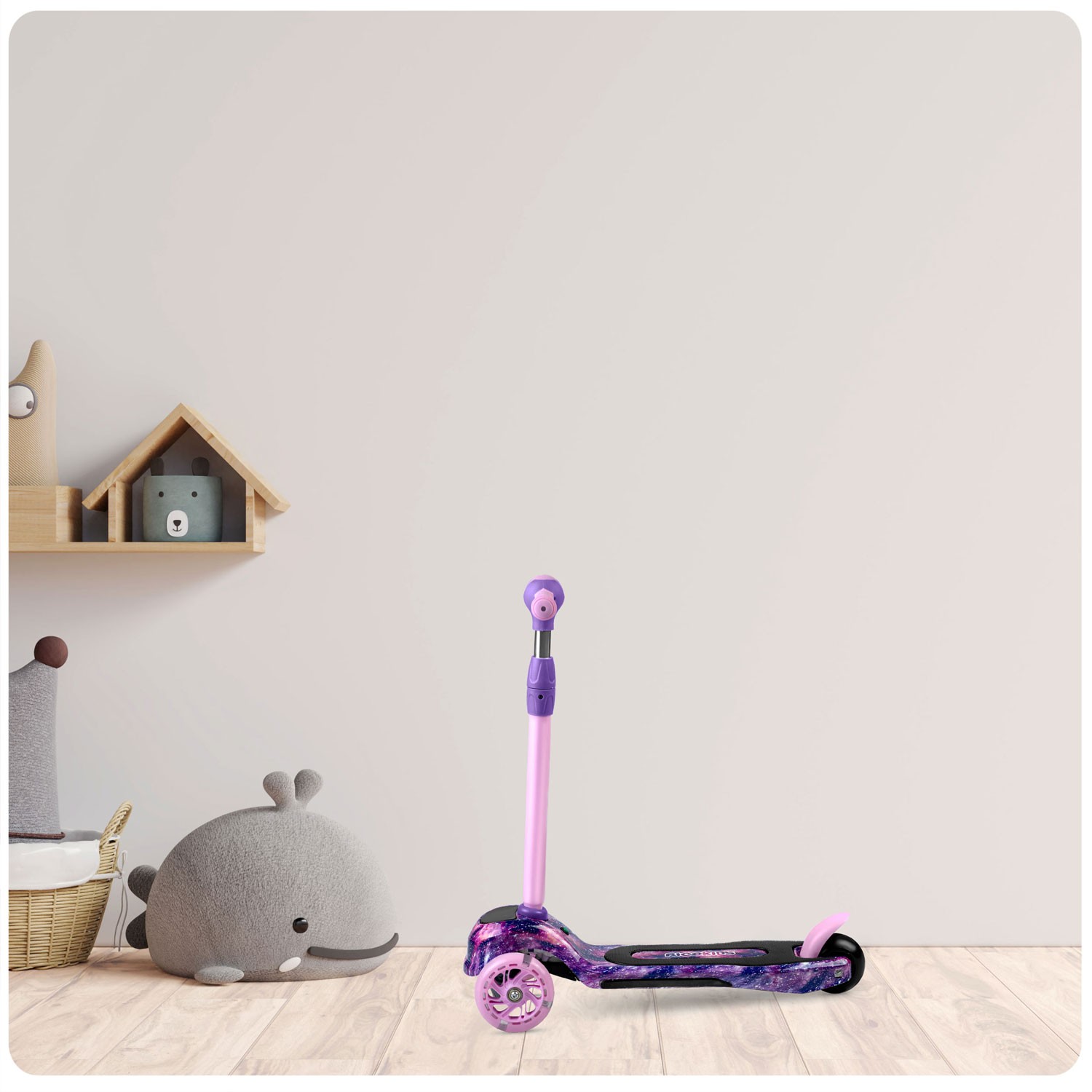 Ricokids Piko kolmerattaline tõukeratas - roosa ja lilla - Image 9