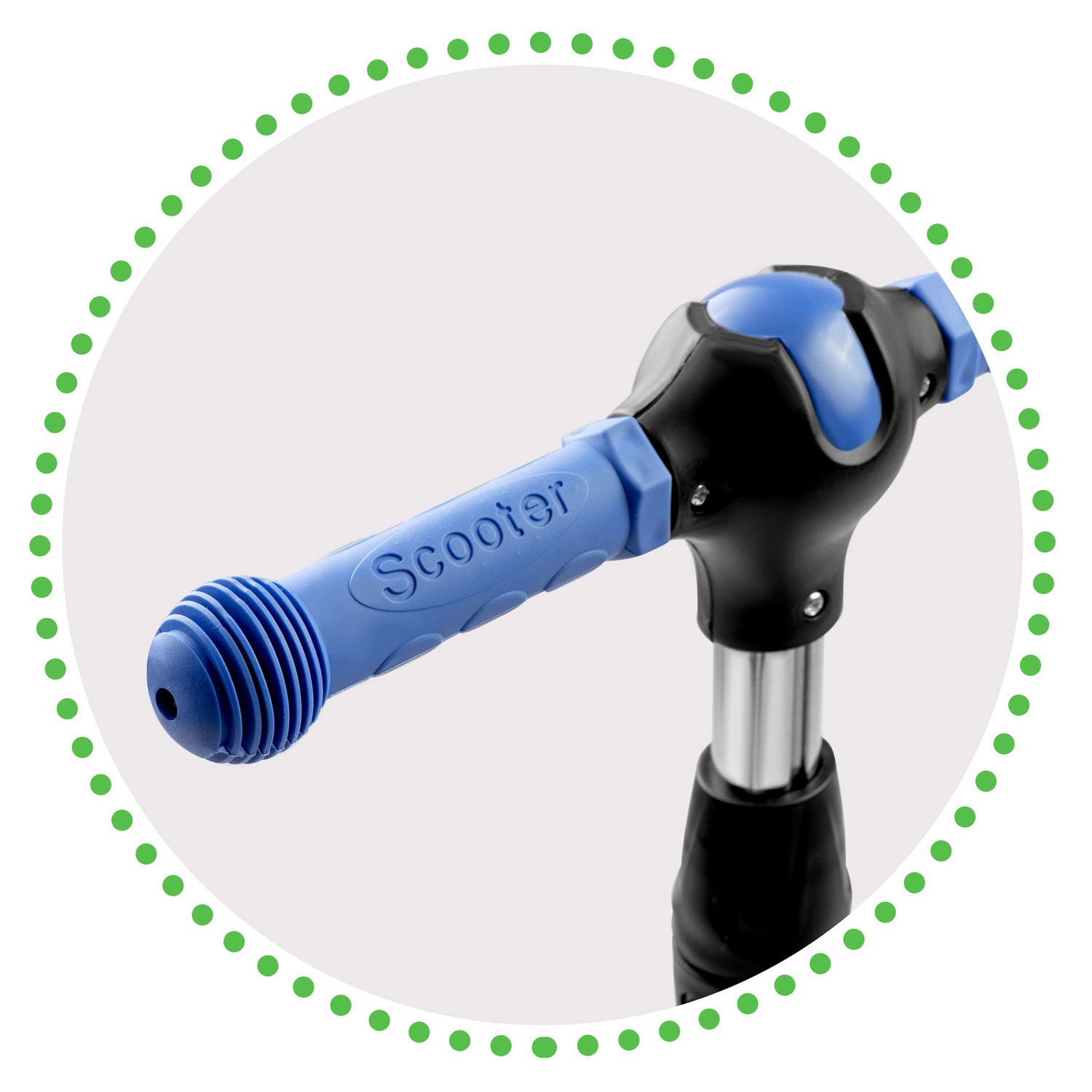 Ricokids Piko kolmerattaline tõukeratas - must ja sinine - Image 4