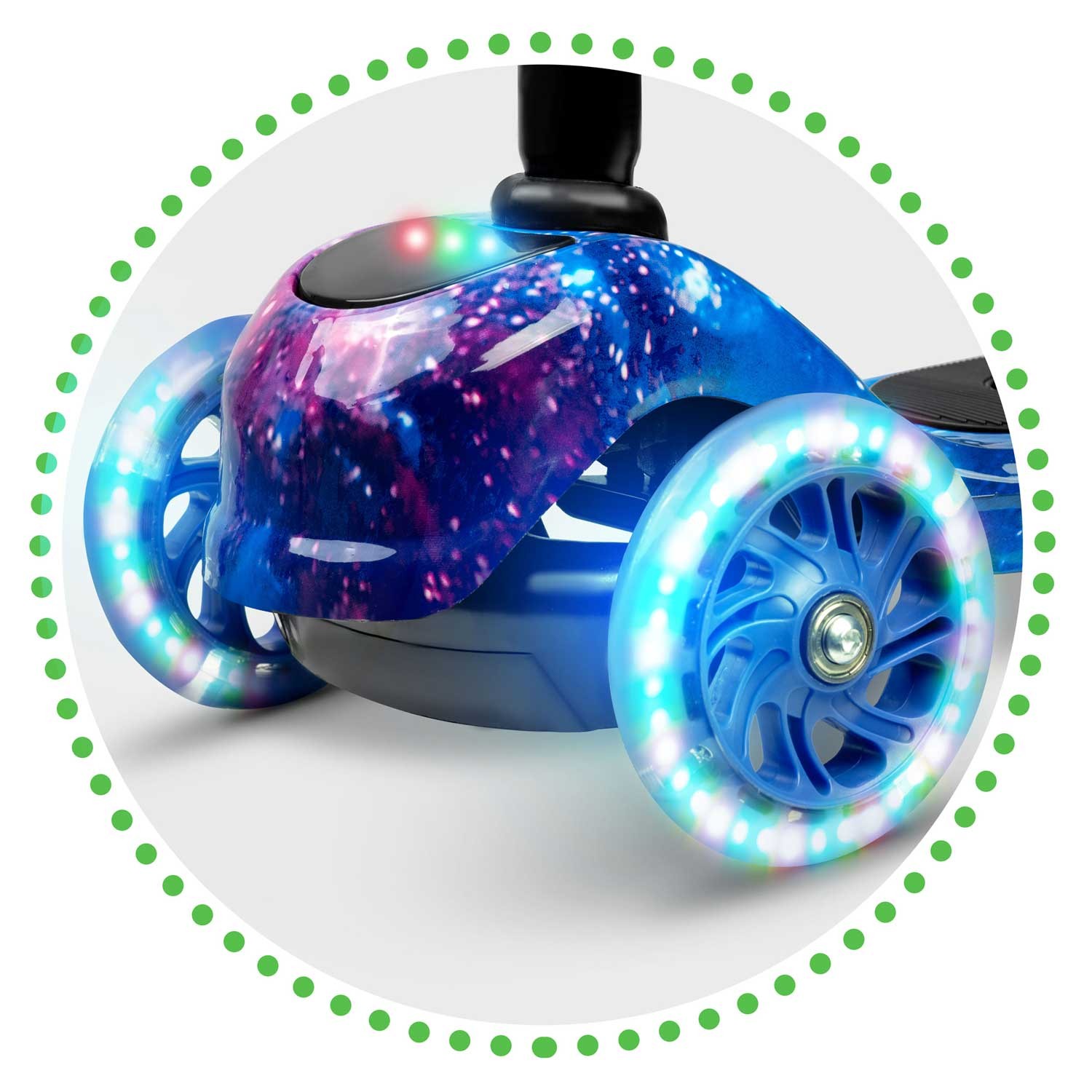 Ricokids Piko kolmerattaline tõukeratas - must ja sinine - Image 6