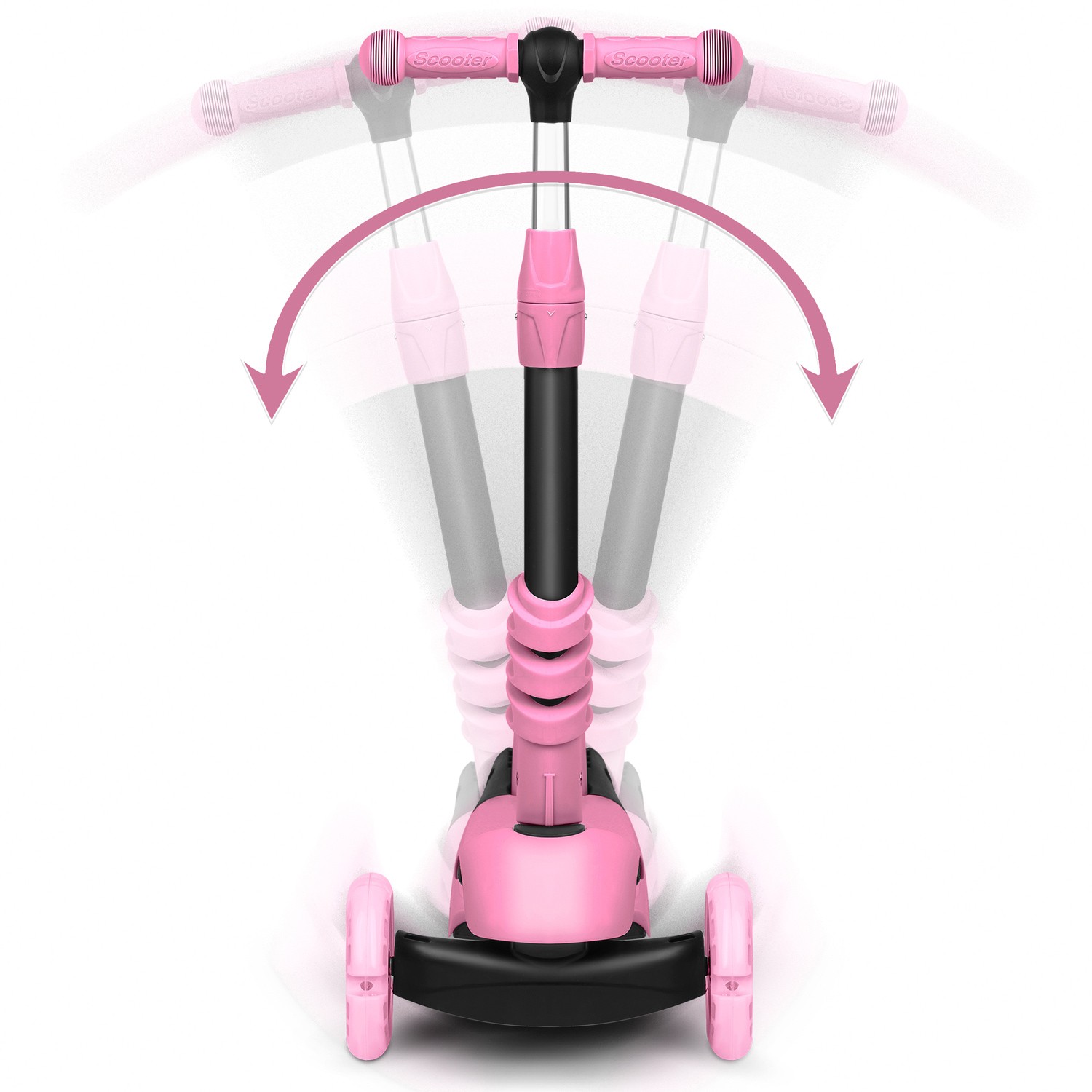 Ricokids Todi kolmerattaline tõukeratas - roosa - Image 6