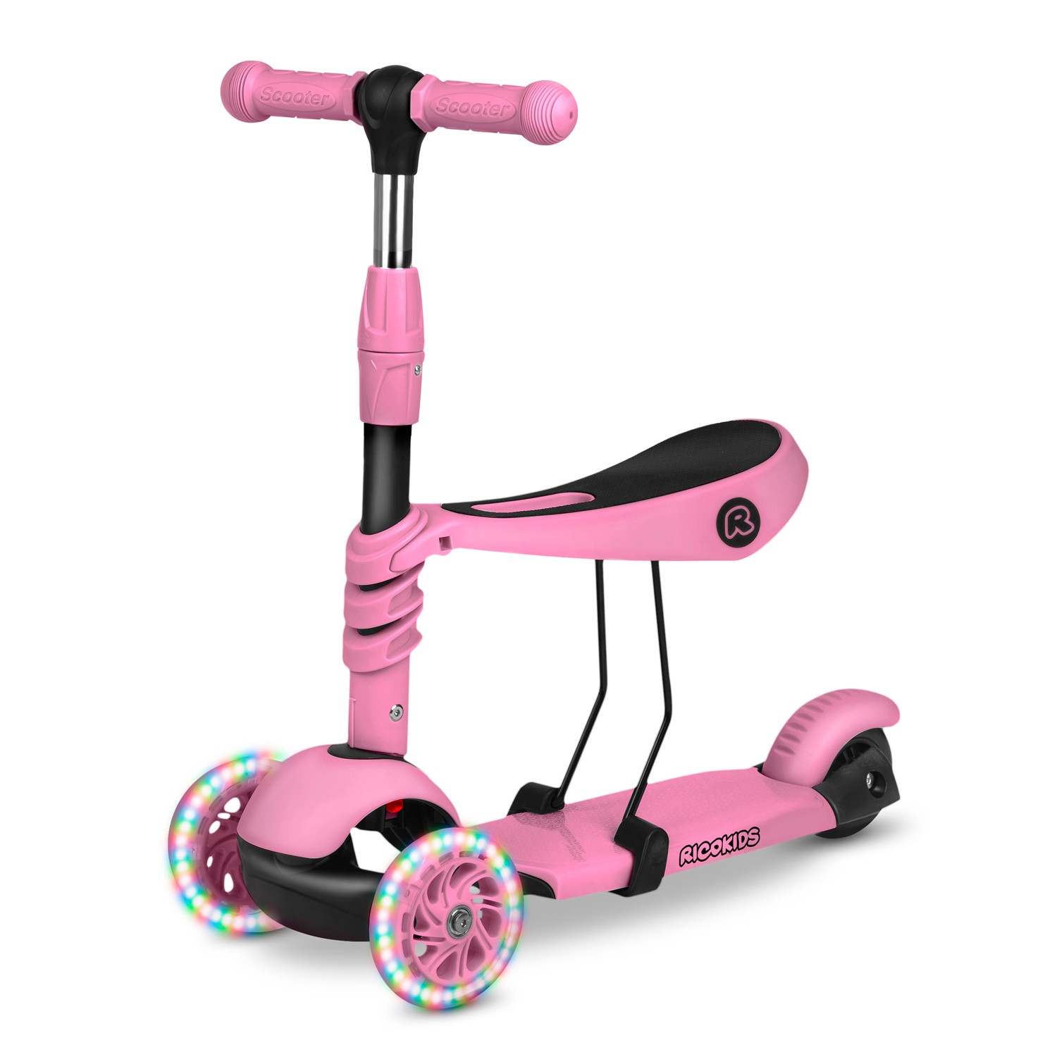 Ricokids Todi kolmerattaline tõukeratas - roosa - Image 8