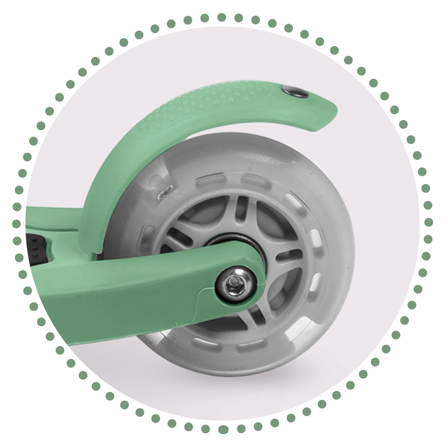 Ricokids Loco kolmerattaline tõukeratas - roheline - Image 6