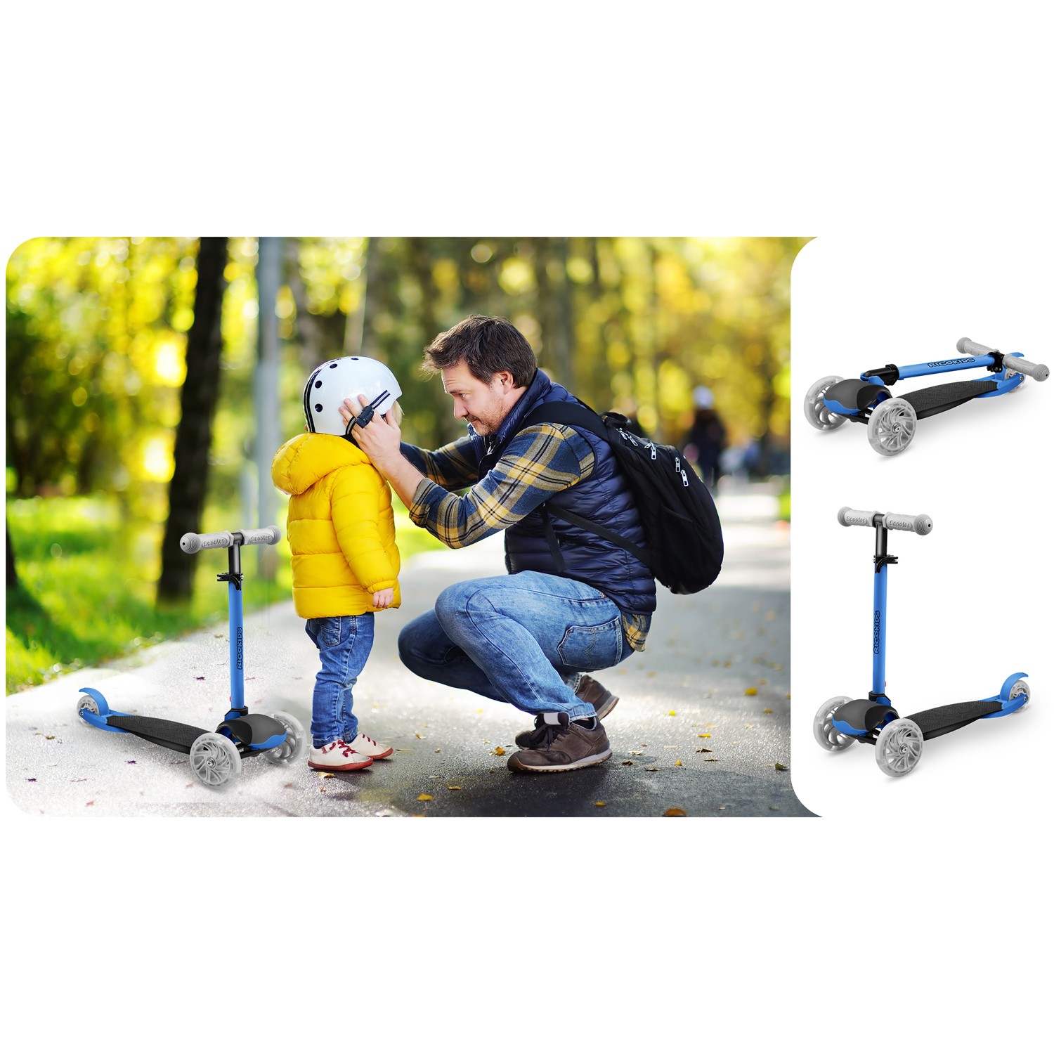 Ricokids Loco kolmerattaline tõukeratas - sinine - Image 14