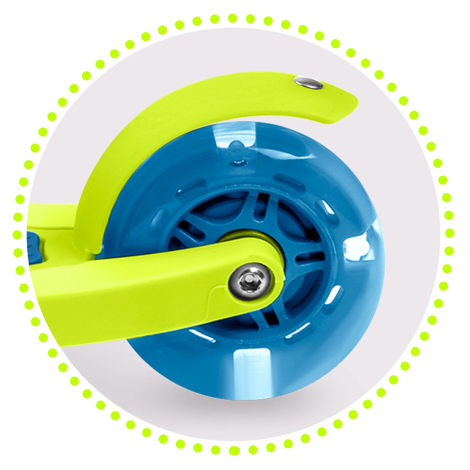 Ricokids Loco kolmerattaline tõukeratas - sinine ja roheline - Image 9