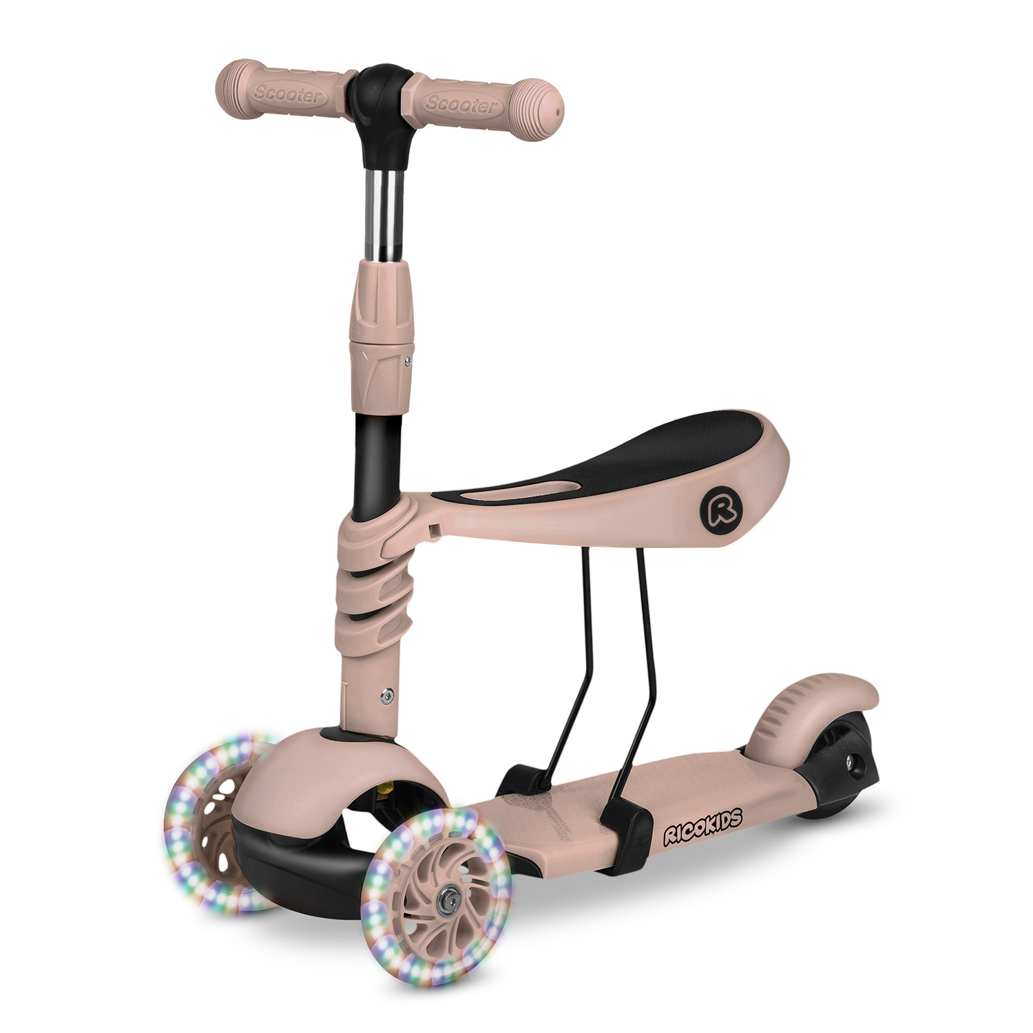 Ricokids Todi kolmerattaline tõukeratas - beež - Image 3