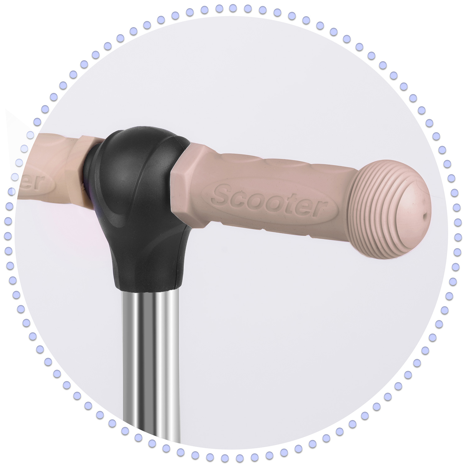 Ricokids Todi kolmerattaline tõukeratas - beež - Image 13