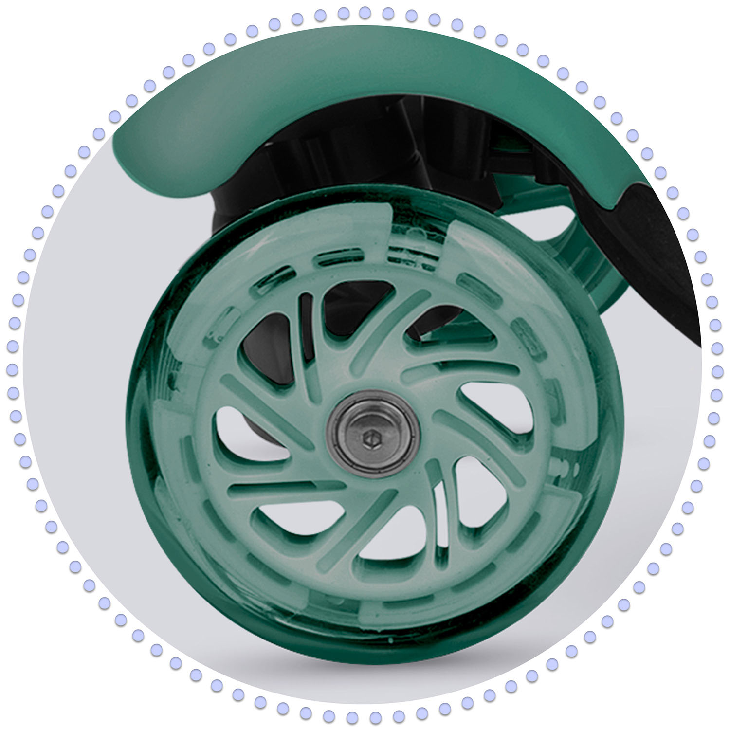 Ricokids Todi kolmerattaline tõukeratas - roheline - Image 8