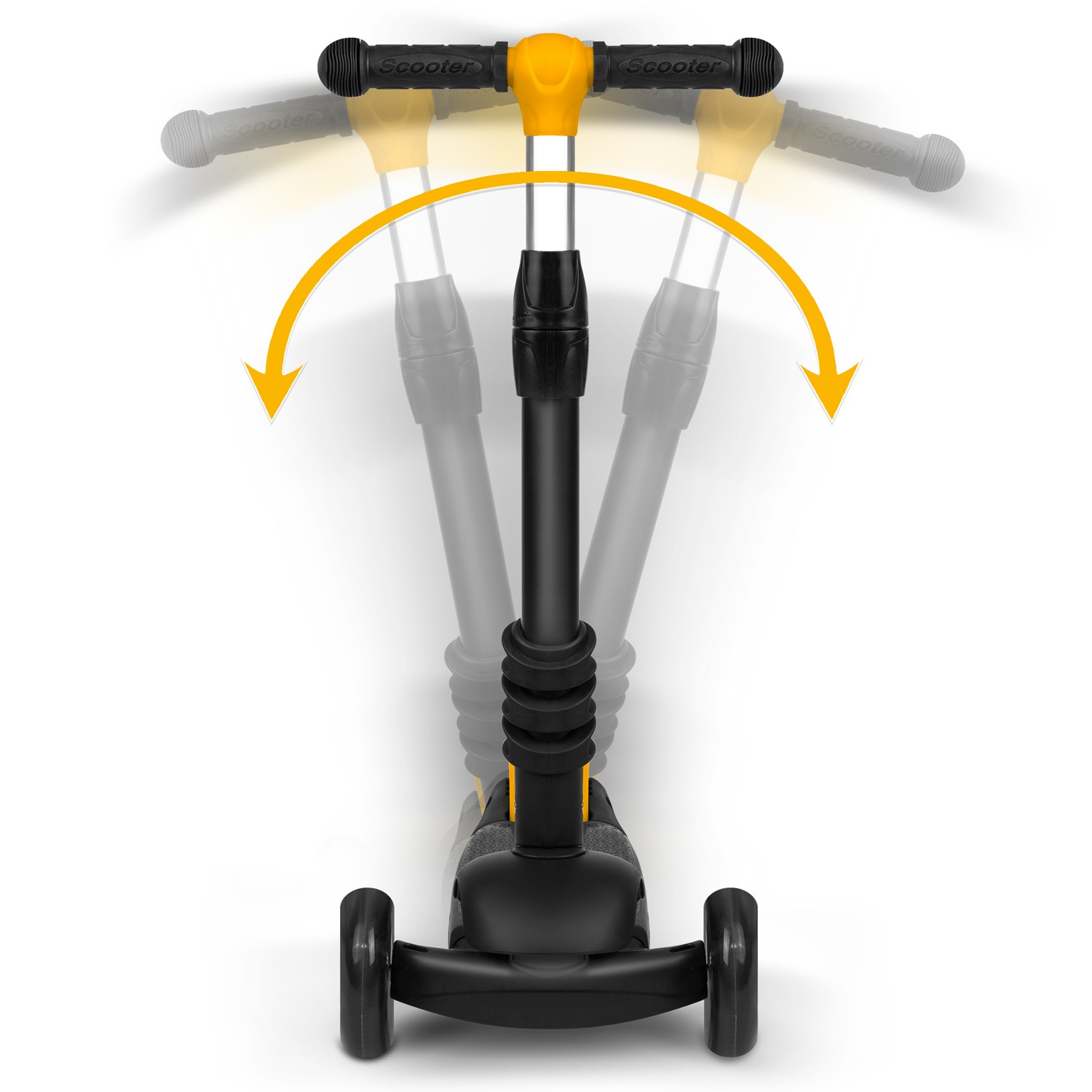 Ricokids Cubi kolmerattaline tõukeratas - must ja oranž - Image 7