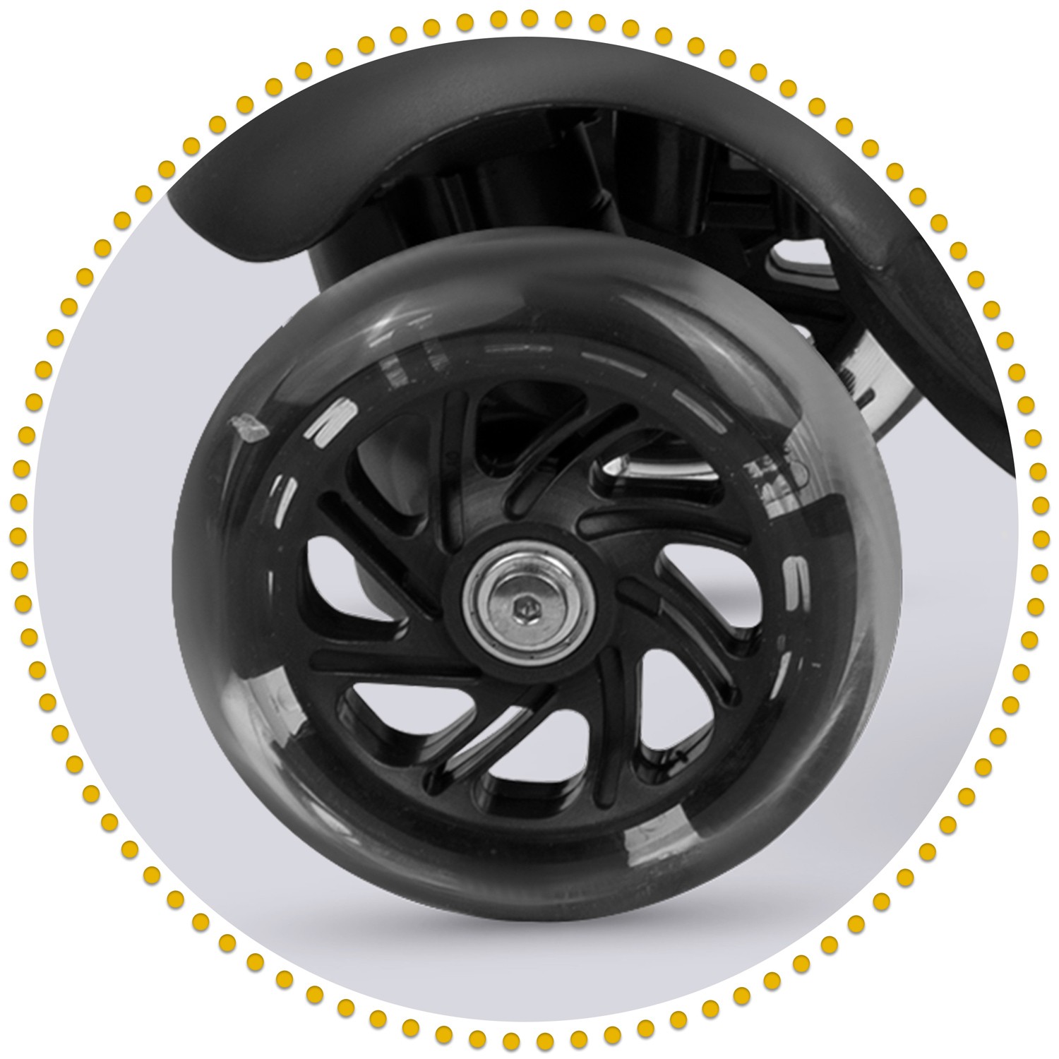 Ricokids Cubi kolmerattaline tõukeratas - must ja oranž - Image 8