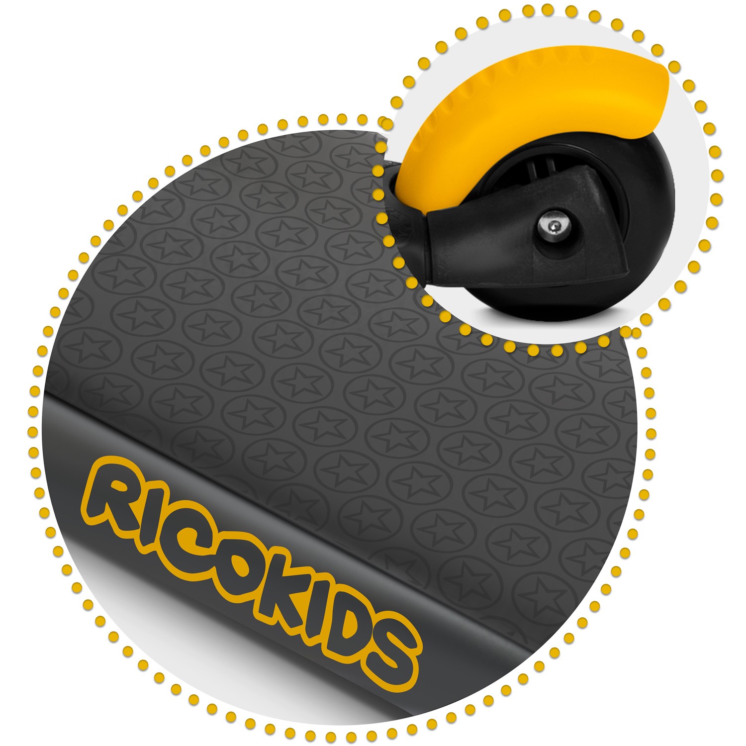 Ricokids Cubi kolmerattaline tõukeratas - must ja oranž - Image 9