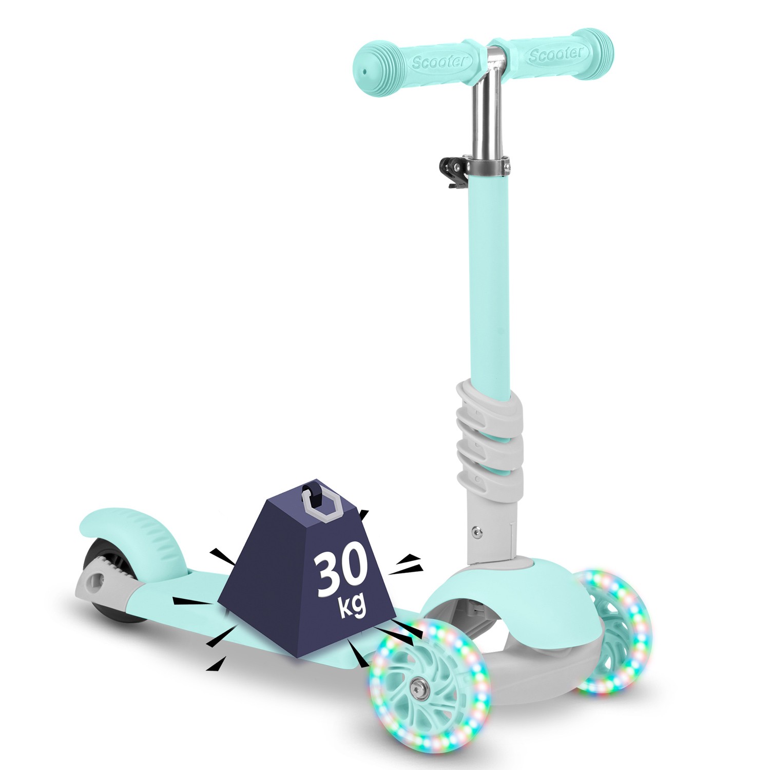 Ricokids Buggy kolmerattaline tõukeratas - mündiroheline - Image 15