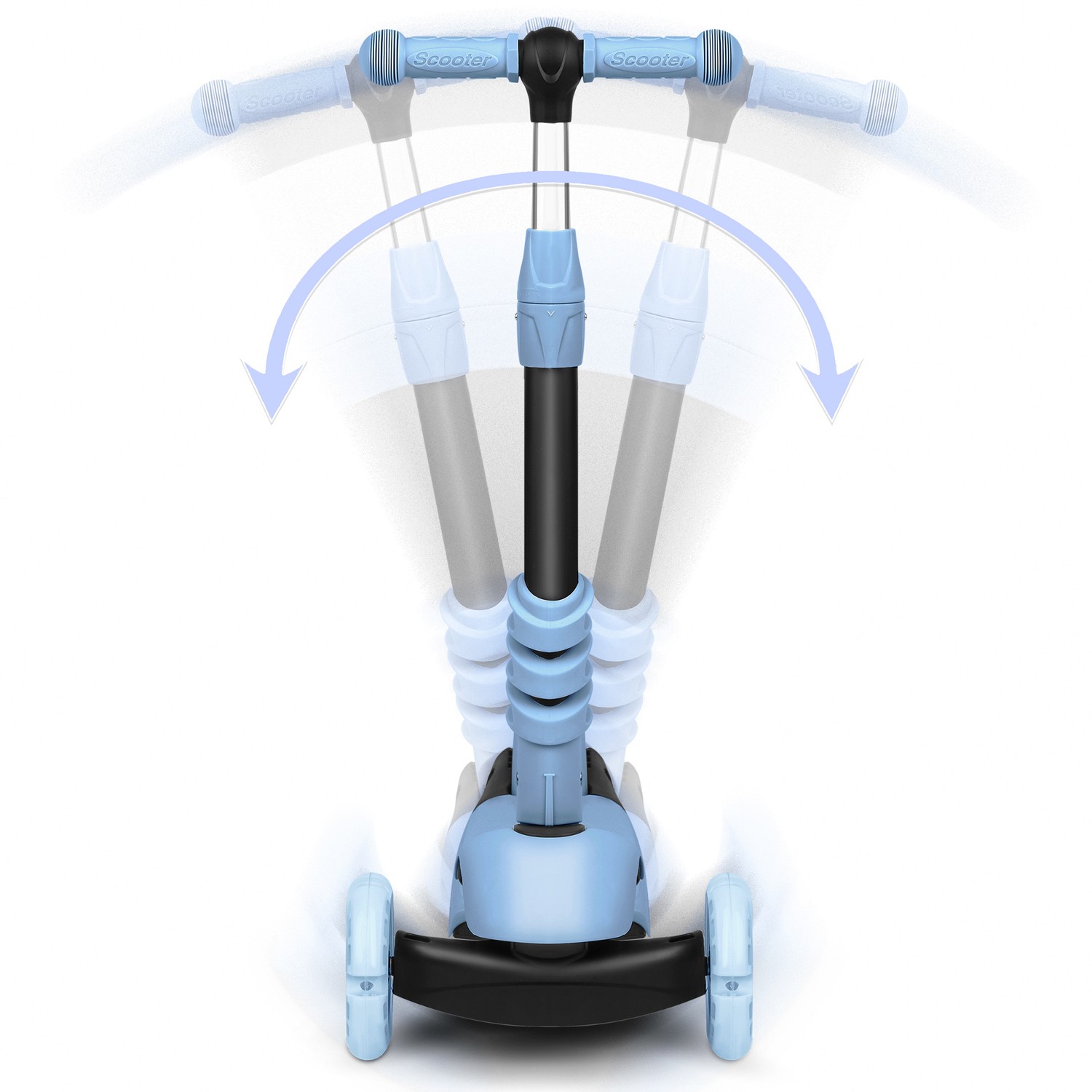Ricokids Todi kolmerattaline tõukeratas - sinine ja hall - Image 8