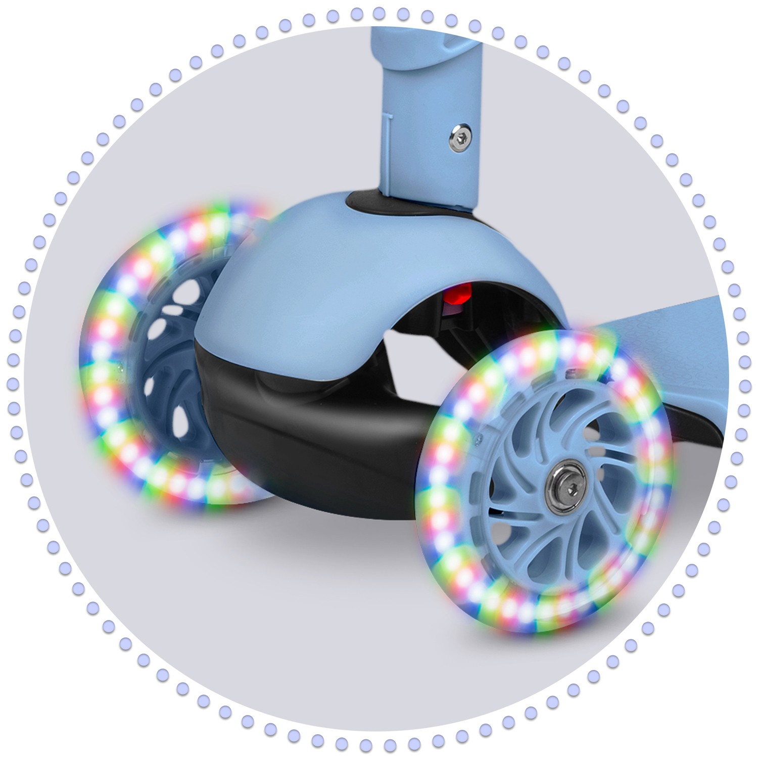 Ricokids Todi kolmerattaline tõukeratas - sinine ja hall - Image 12