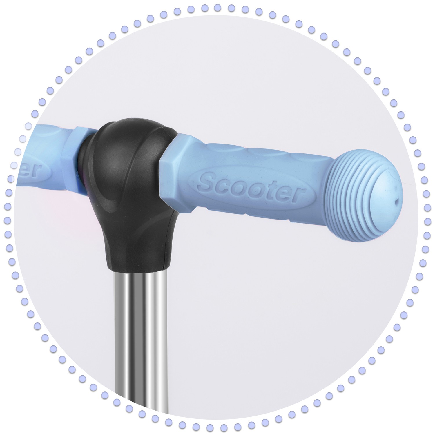 Ricokids Todi kolmerattaline tõukeratas - sinine ja hall - Image 13