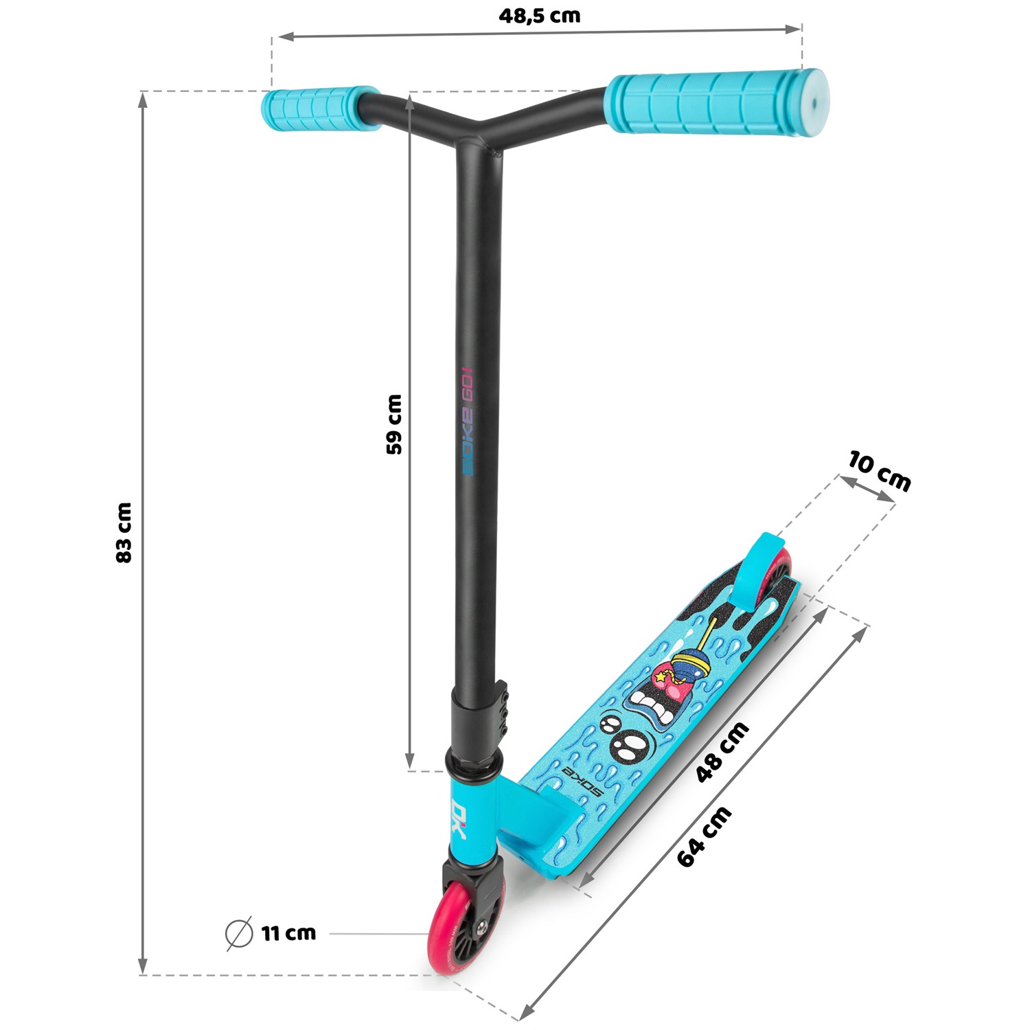 SOKE GO! Trikitõukeratas türkiissinine - Image 11