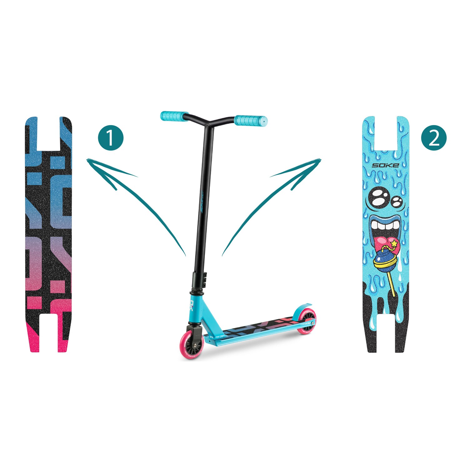 SOKE GO! Trikitõukeratas türkiissinine - Image 13