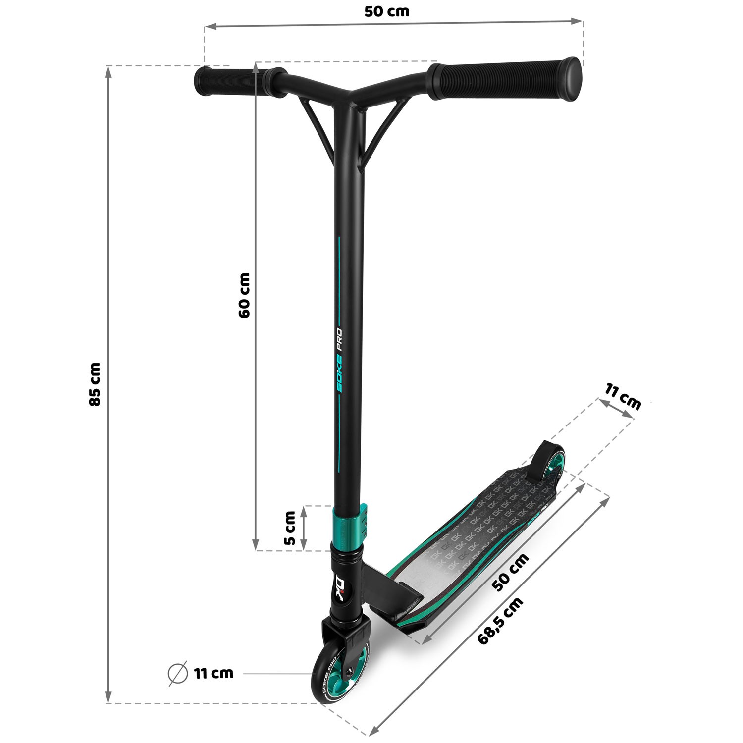 SOKE PRO trikitõukeratas türkiissinine - Image 12