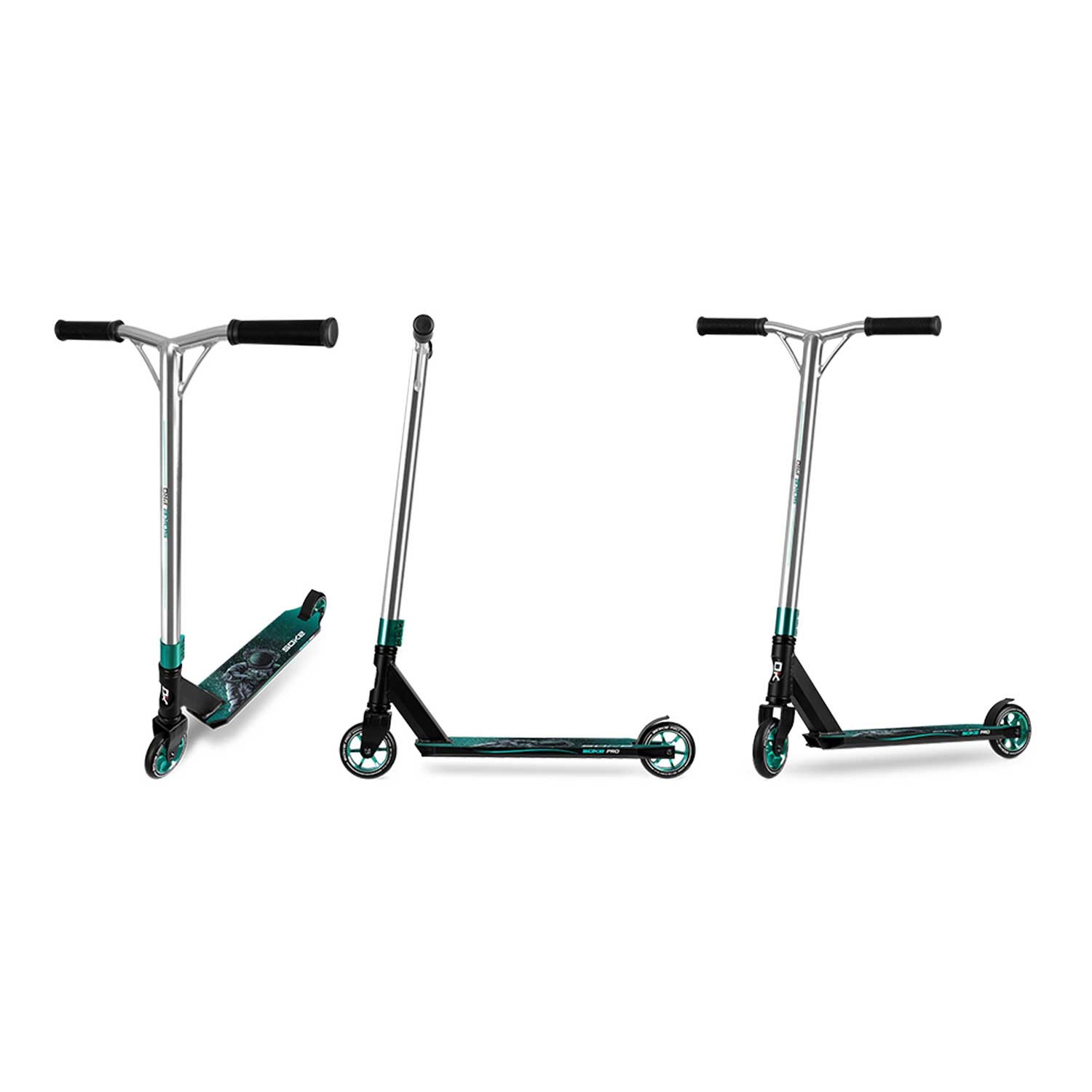 SOKE PRO trikitõukeratas hõbedane ja türkiissinine - Image 12