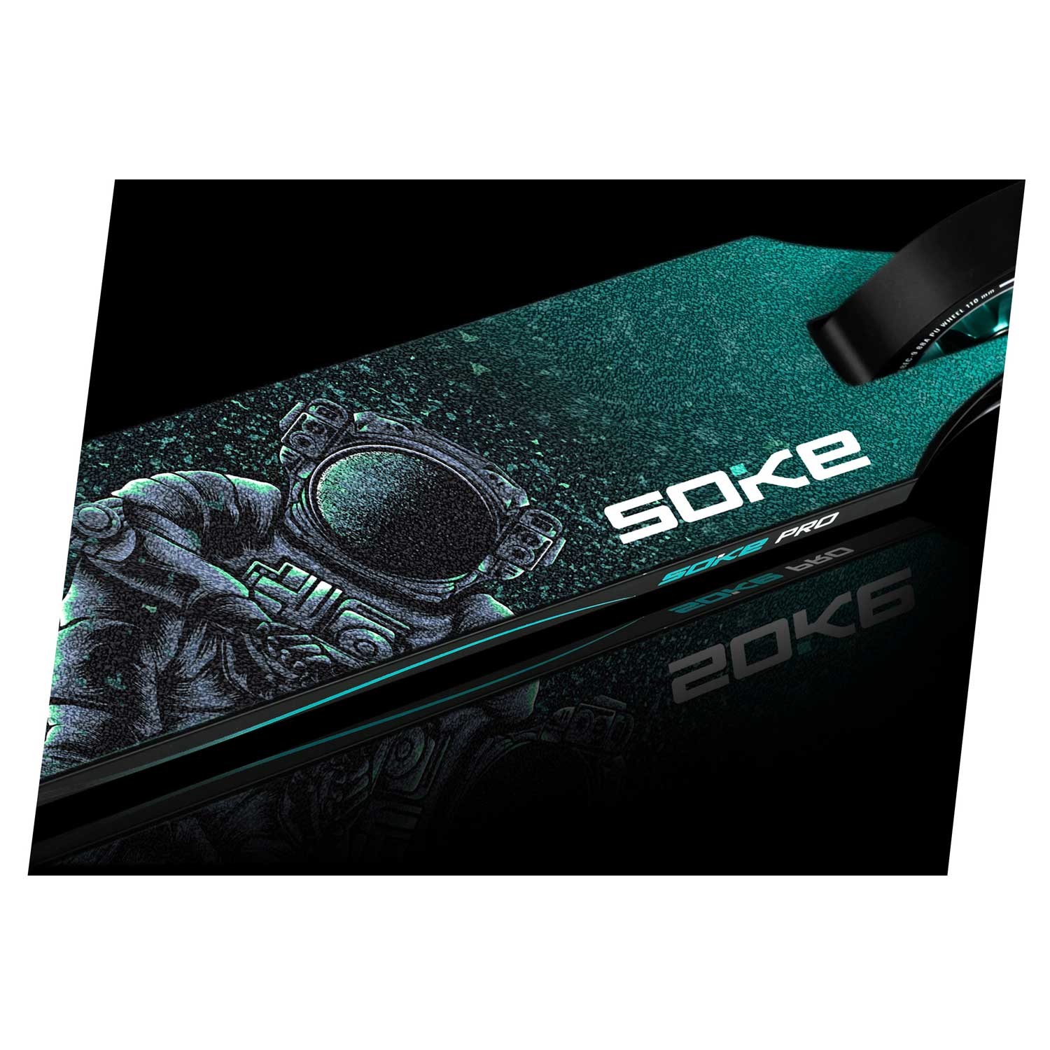 SOKE PRO trikitõukeratas hõbedane ja türkiissinine - Image 6