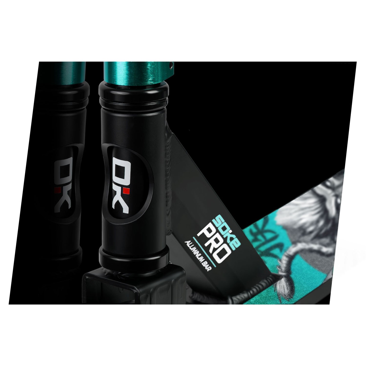 SOKE PRO trikitõukeratas hõbedane ja türkiissinine - Image 3