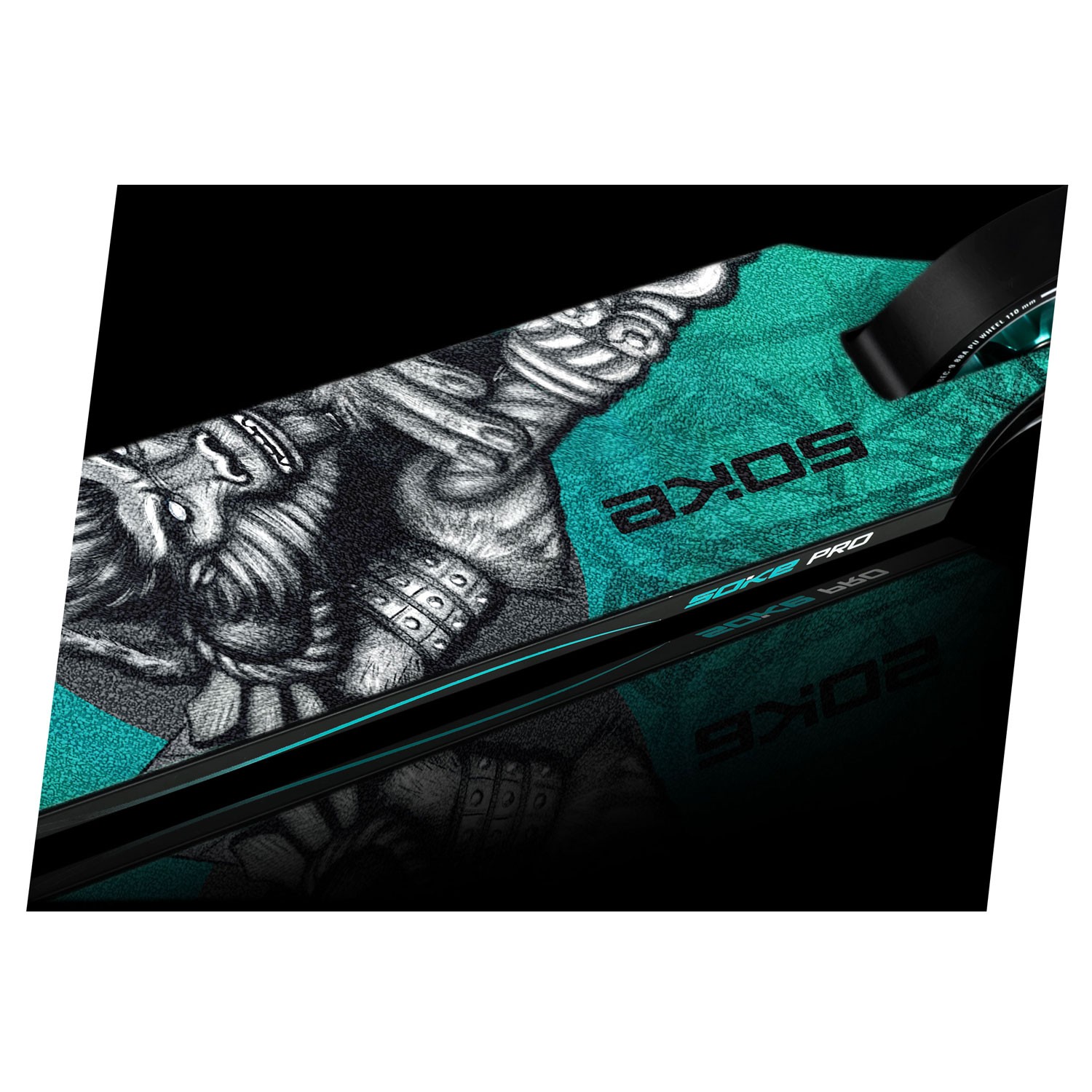 SOKE PRO trikitõukeratas hõbedane ja türkiissinine - Image 6