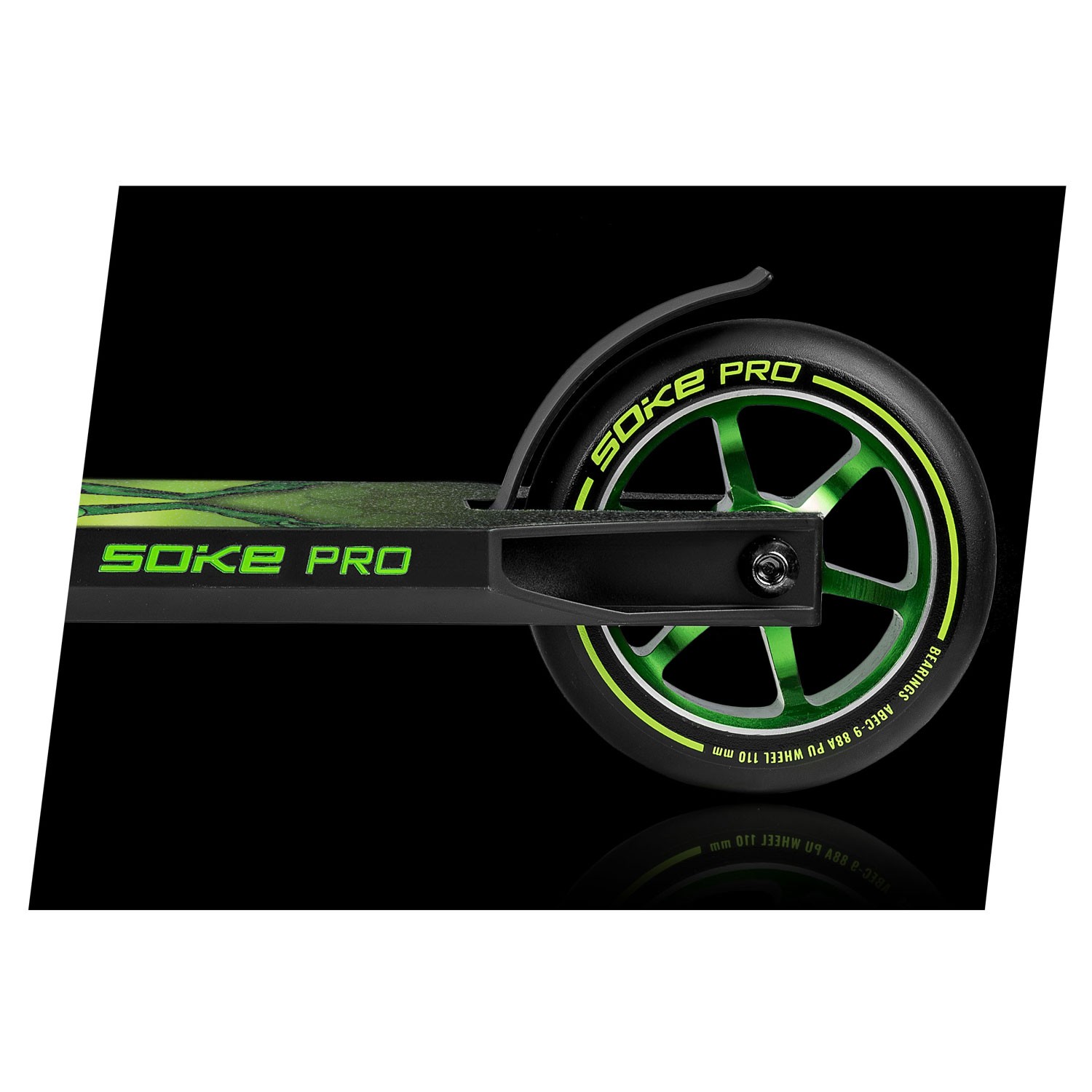 SOKE PRO trikitõukeratas kollane ja roheline - Image 6