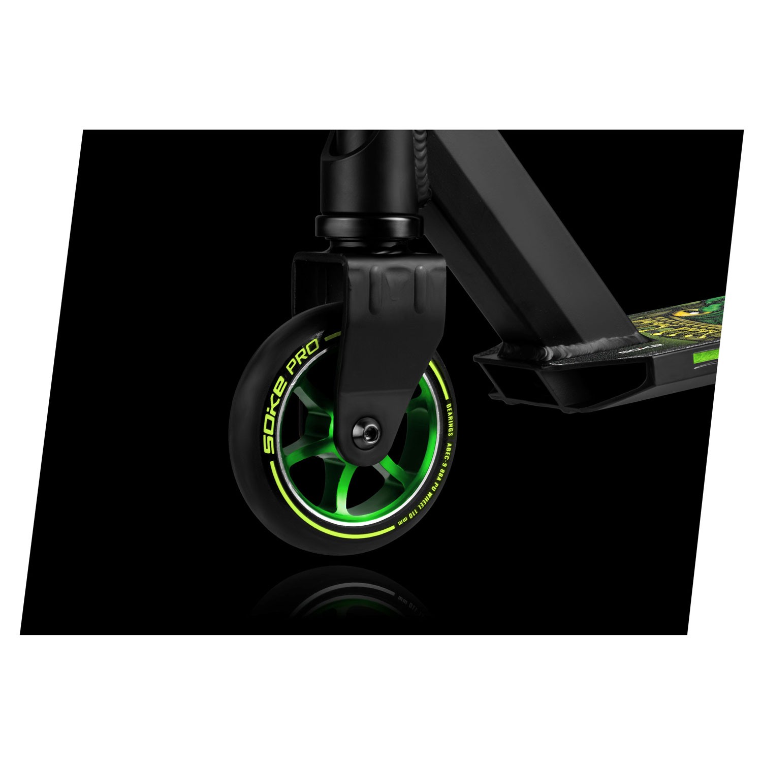 SOKE PRO trikitõukeratas kollane ja roheline - Image 5