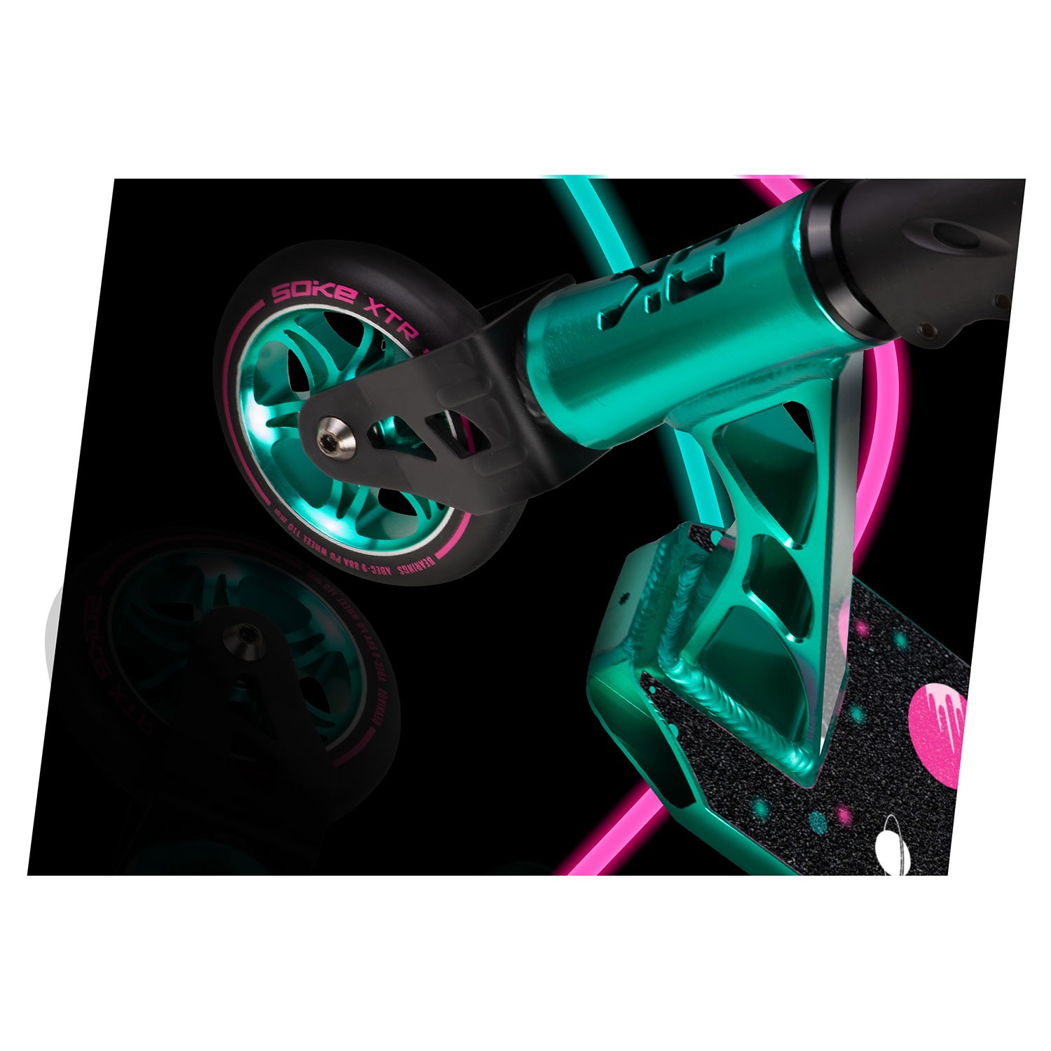 SOKE XTR trikitõukeratas türkiissinine roosa - Image 2