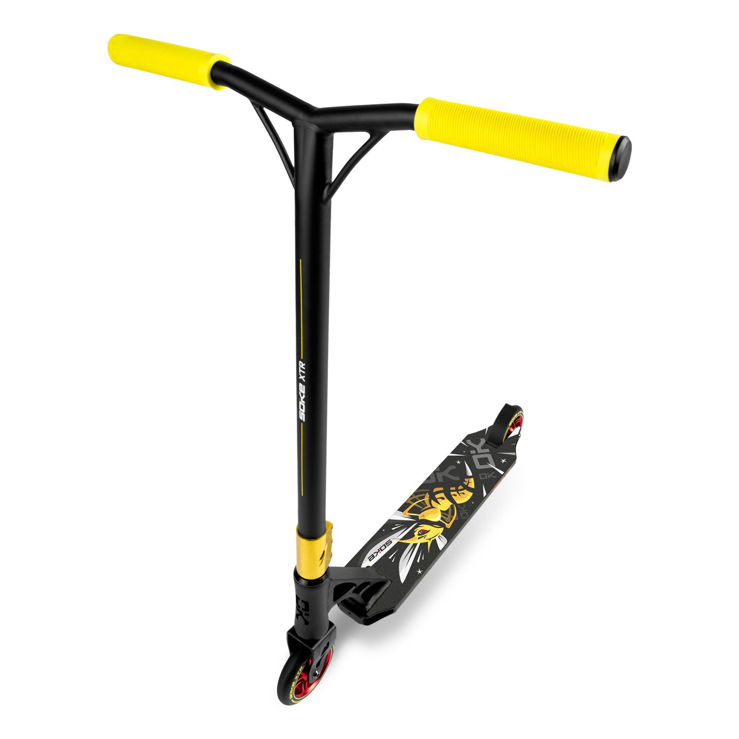 SOKE XTR trikitõukeratas must ja kollane - Image 4