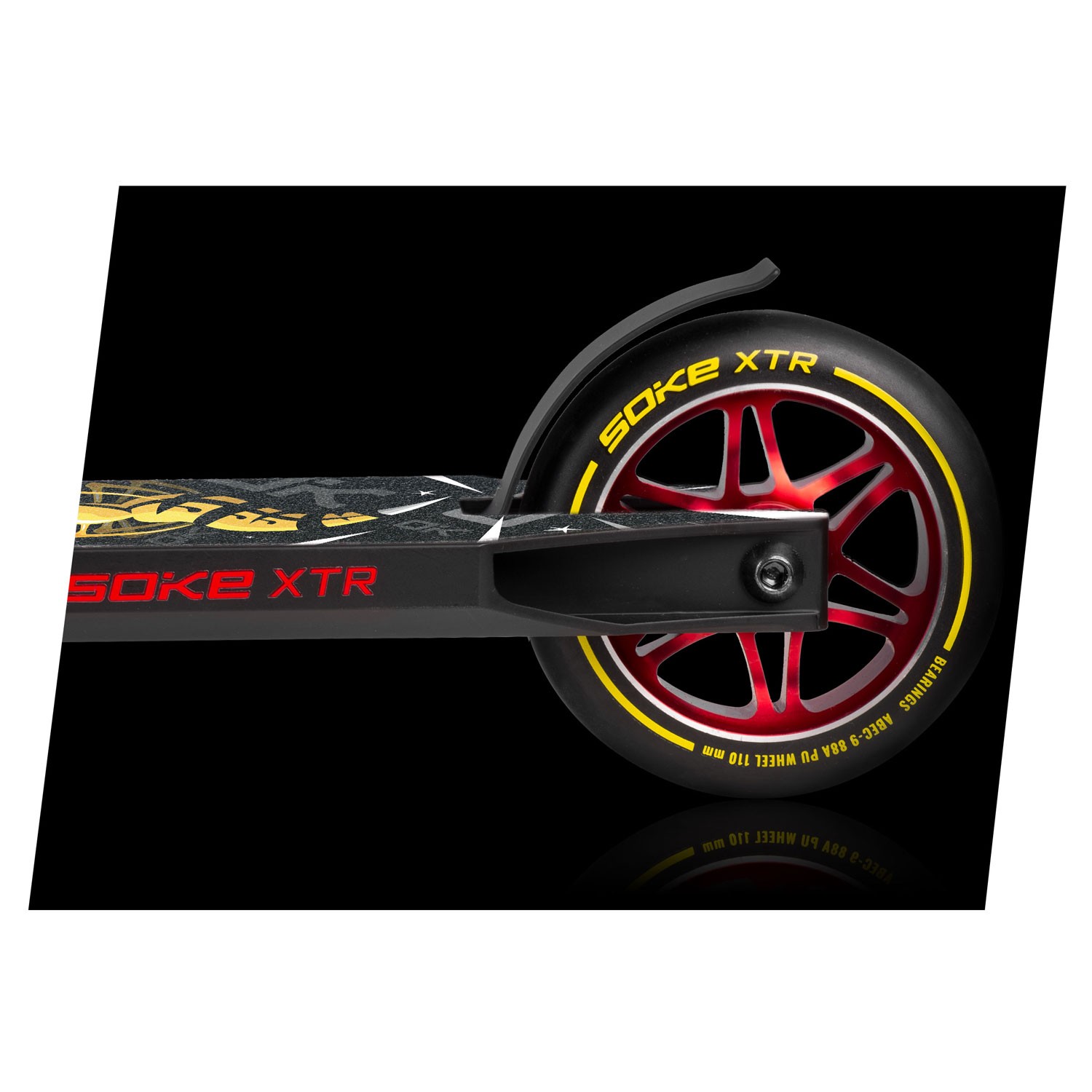 SOKE XTR trikitõukeratas must ja kollane - Image 9