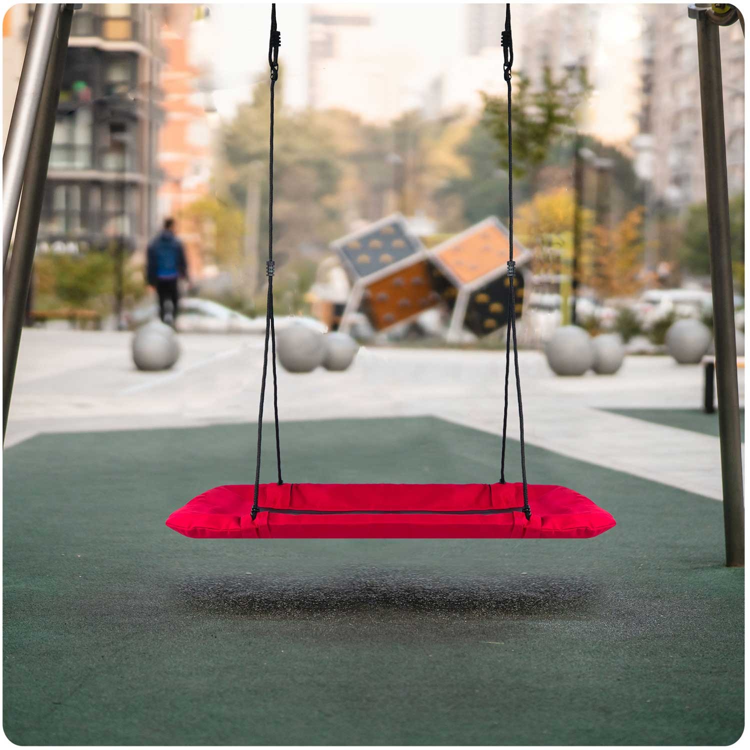 Swingo2 ristkülikukujuline toonekurepesa kiik 110 x 70 cm - Image 2