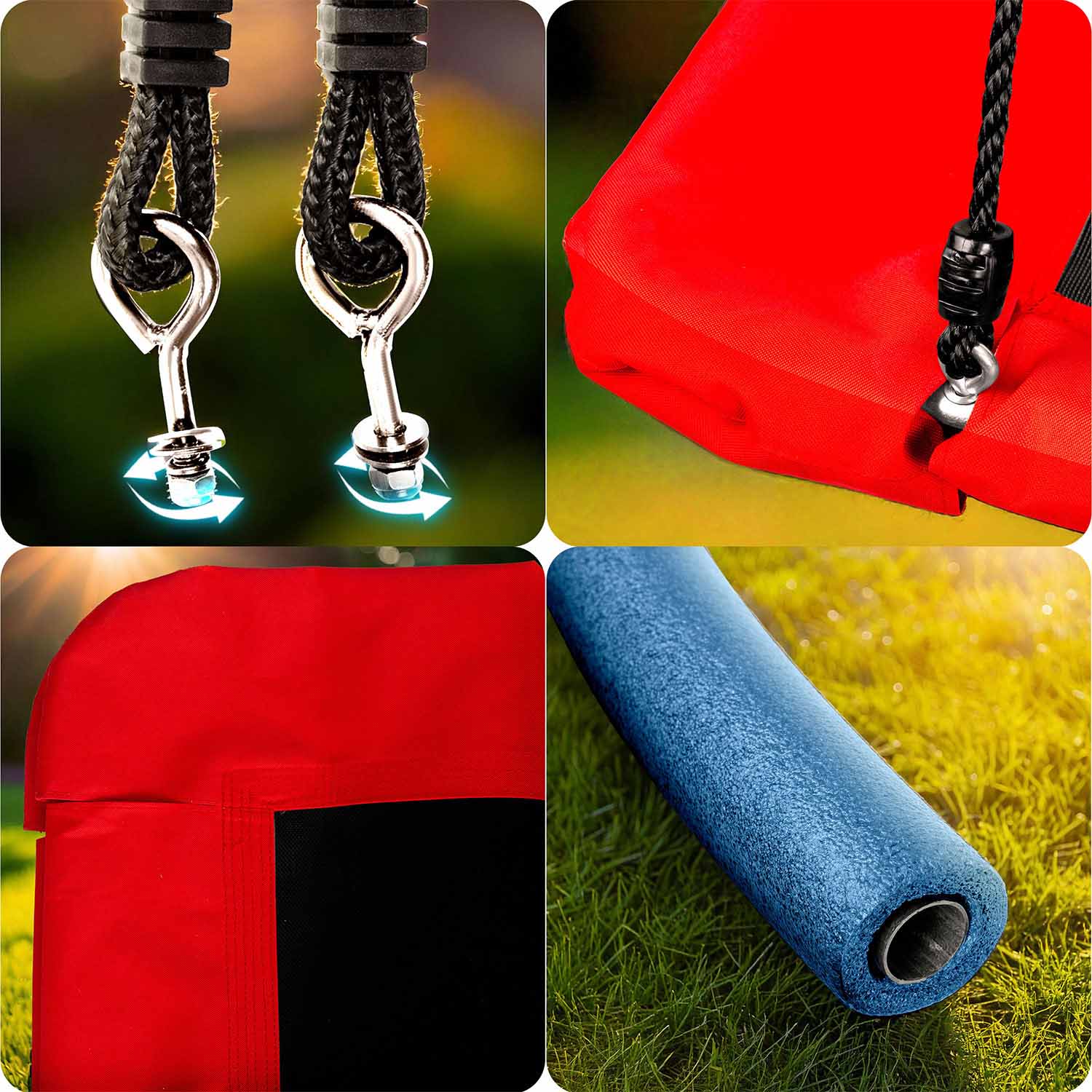 Neo-Sport Swingo ristkülikukujuline varesepesa kiik 110 x 70 cm - Image 8