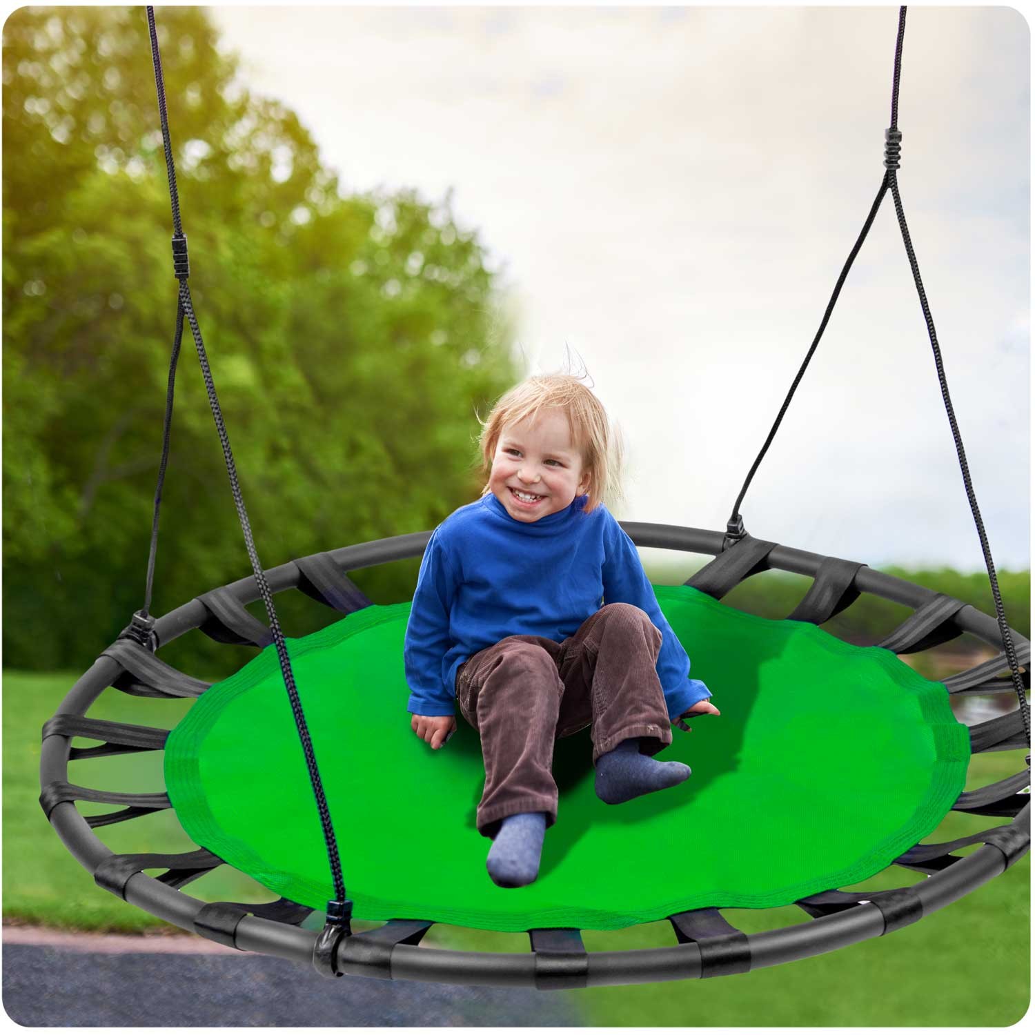 Kiik toonekurepesa SWINGO XXL 120 cm roheline - Image 8