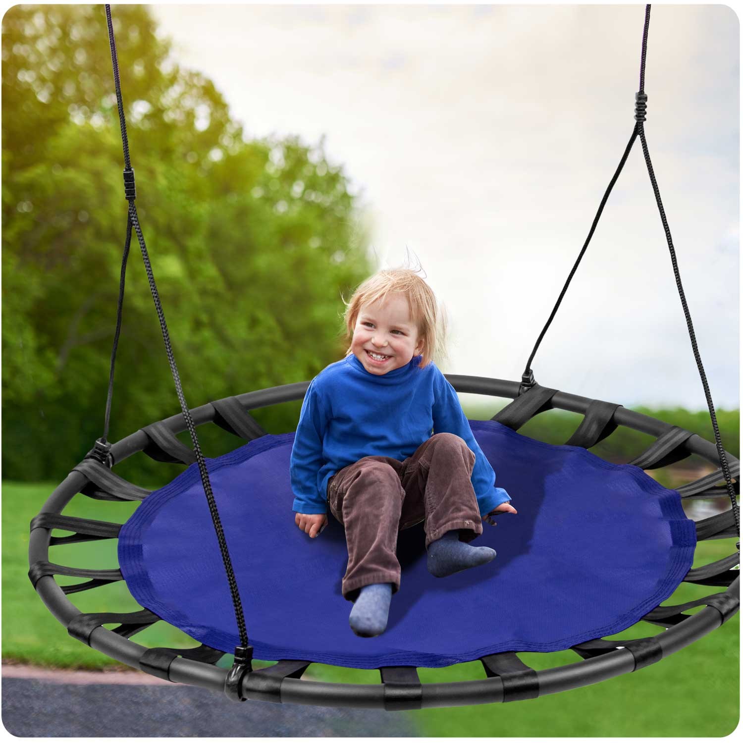 Kiik toonekurepesa SWINGO XXL 120 cm sinine - Image 8