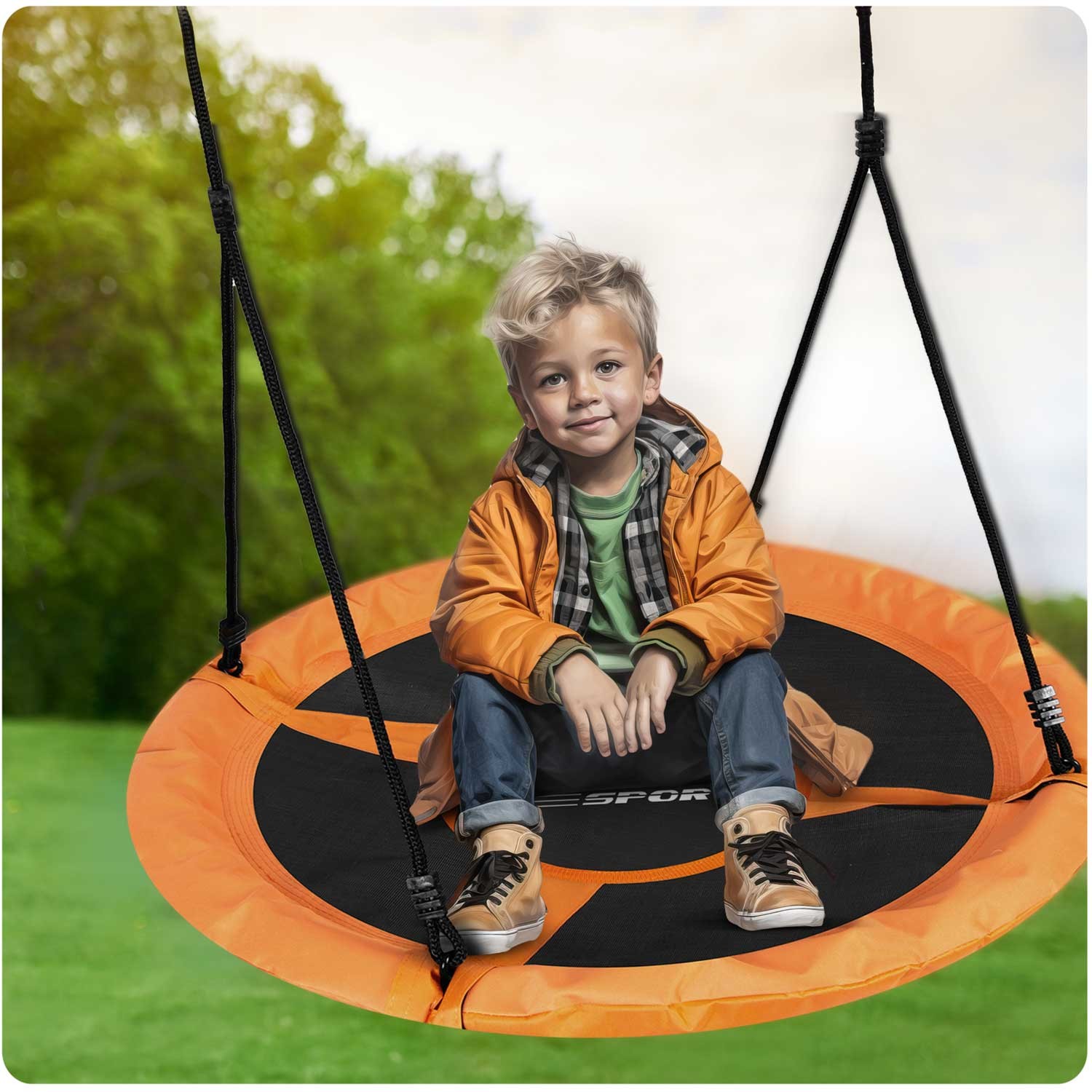 Swingo XXL varesepesa kiik, oranž, 95 cm - Image 7