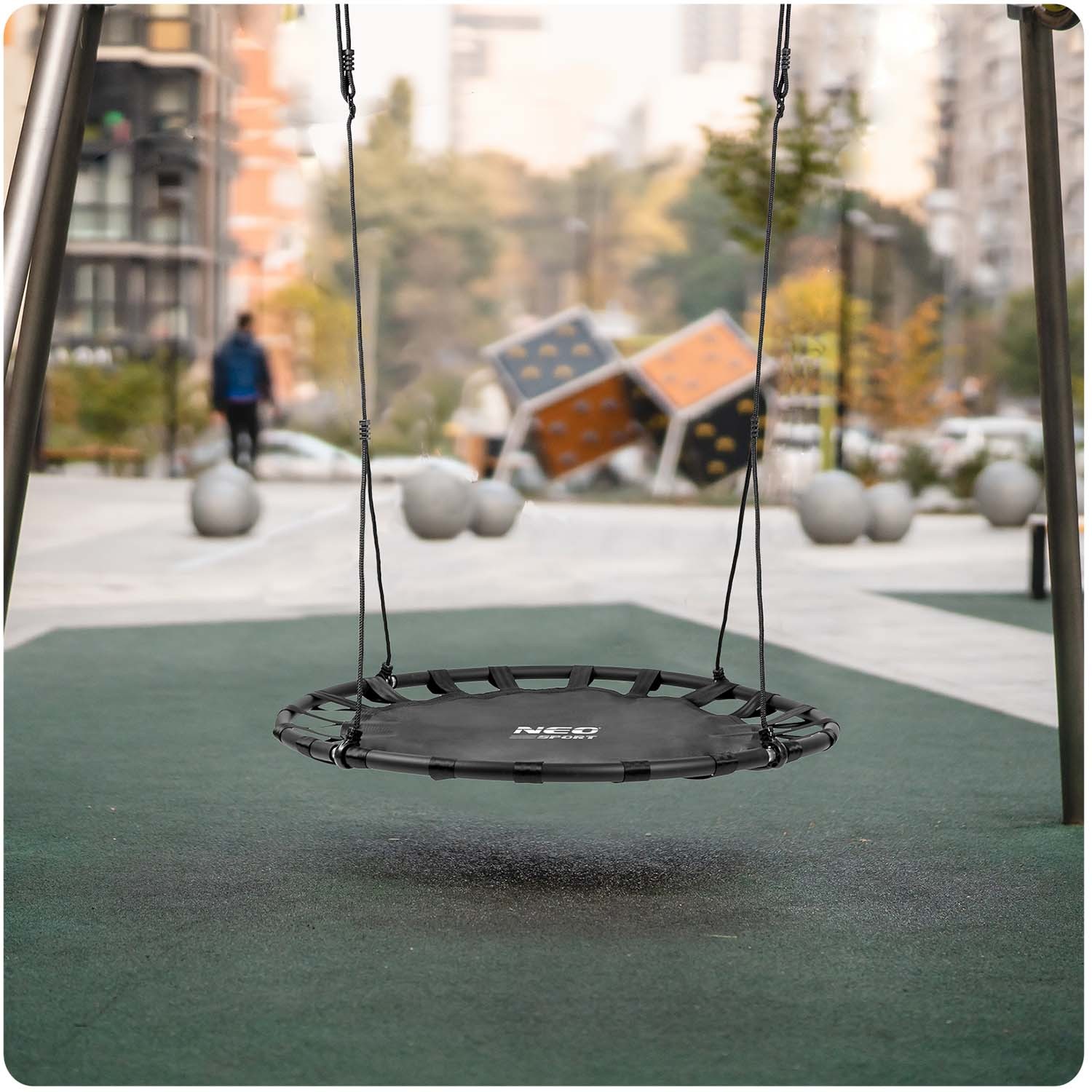 Kiik-toonekurgpesa SWINGO XXL 120 cm must - Image 5