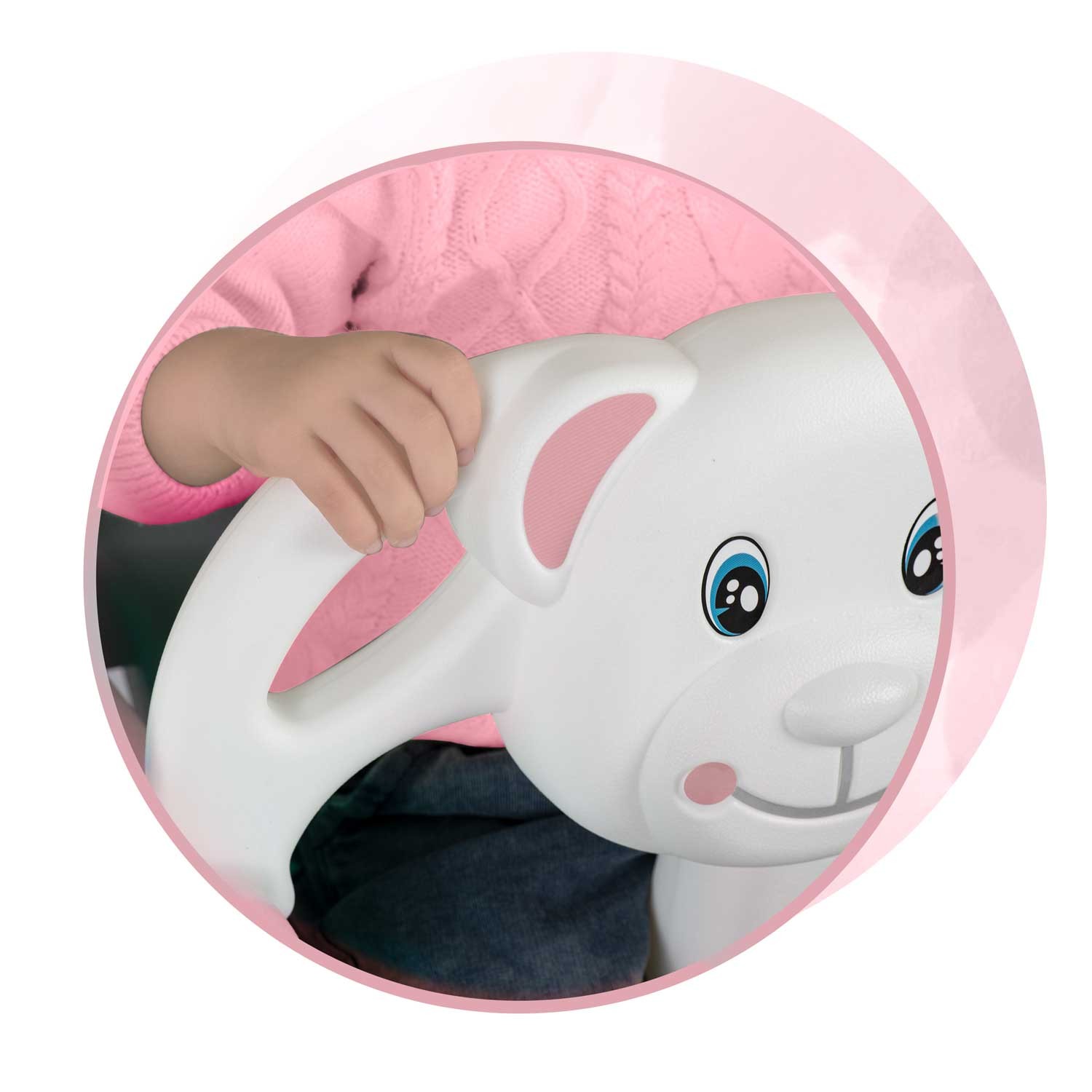 Ricokidsi 3-ühes kaisukaru ämbrikiik, roosa - Image 5