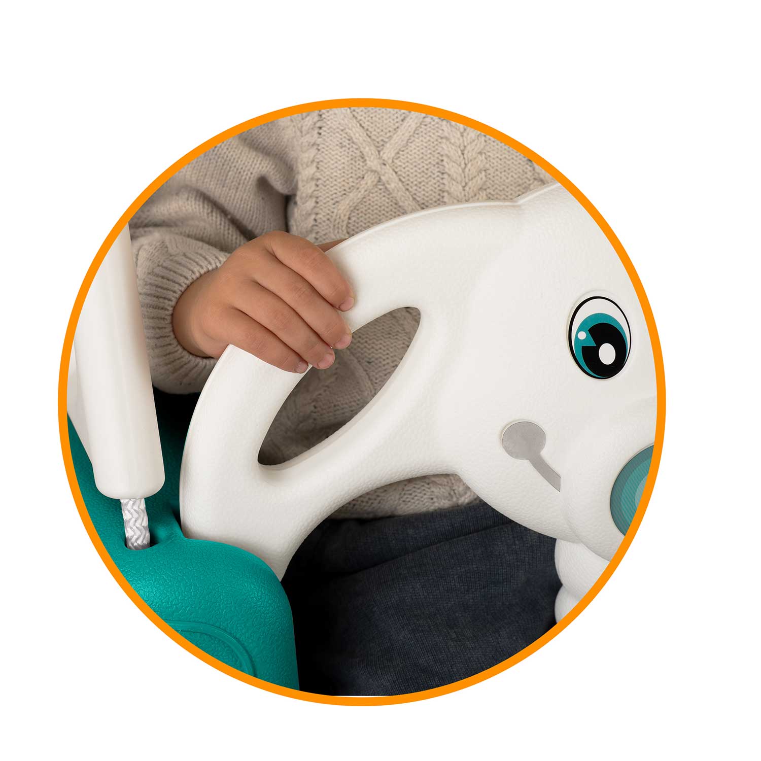 Ricokidsi 3-ühes elevandikujuline ämbrikiik, türkiissinine - Image 8