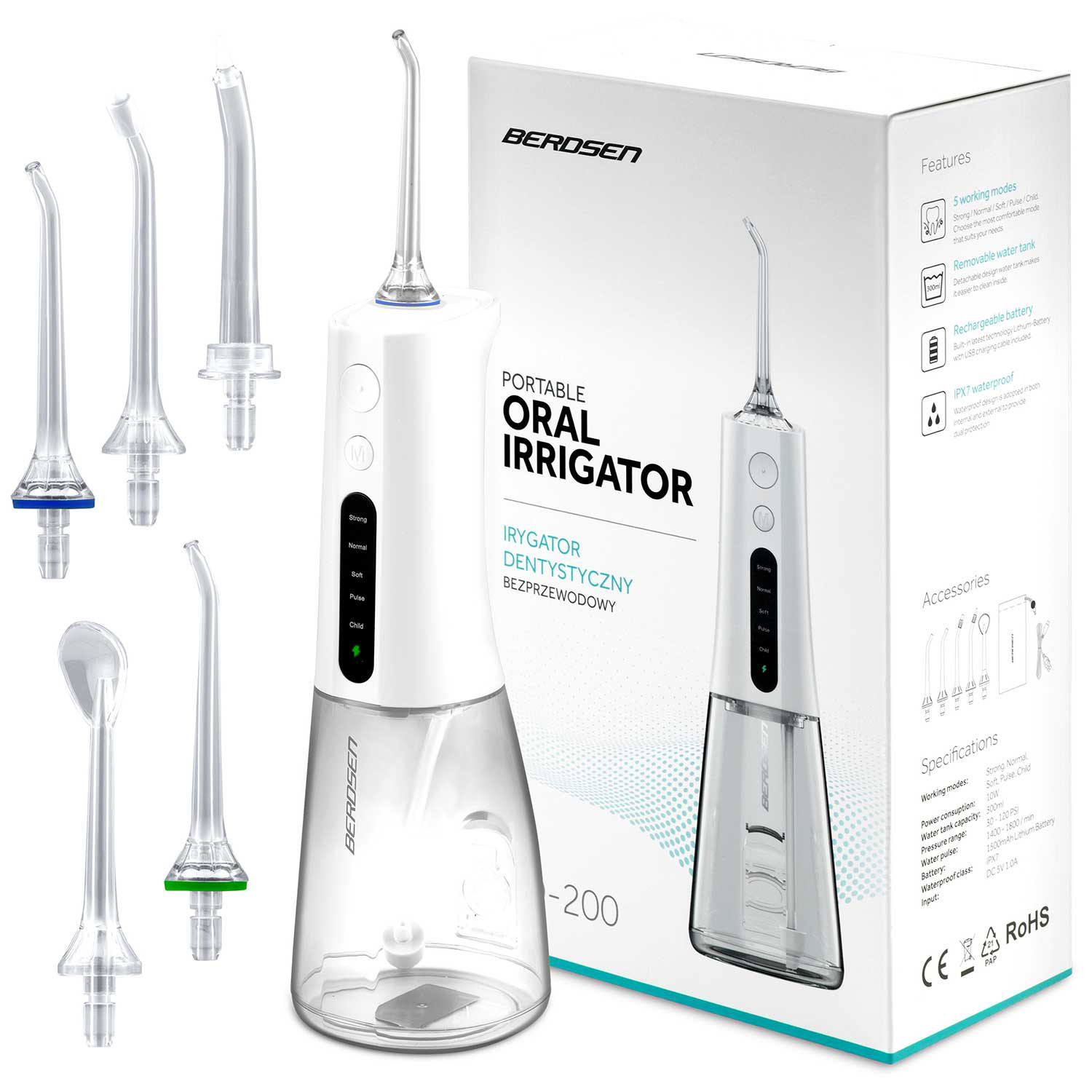 Berdsen BD-200 juhtmeta hambairrigaator - Image 12